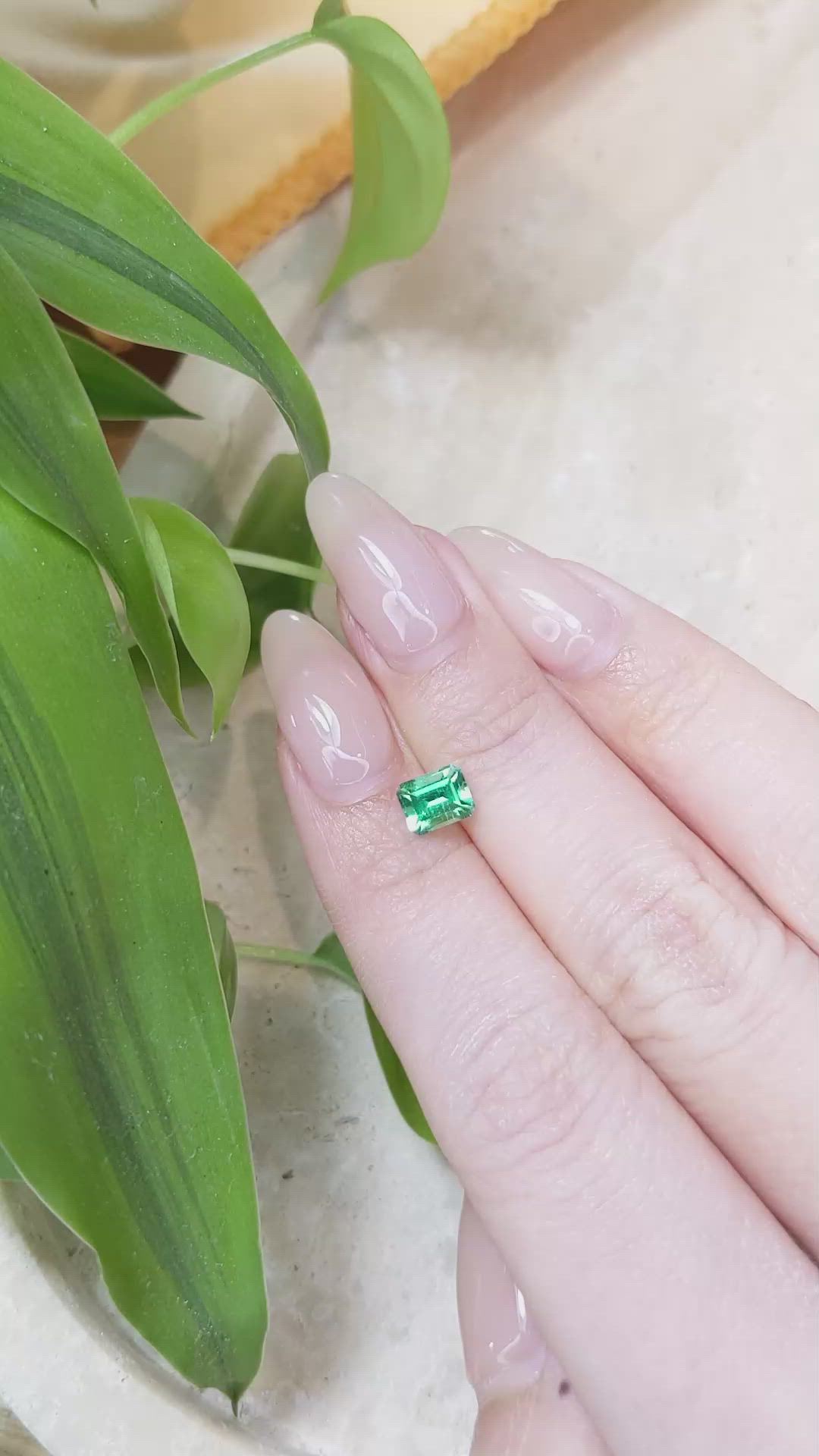 0.81 Ct. Emerald from Russia Size Video