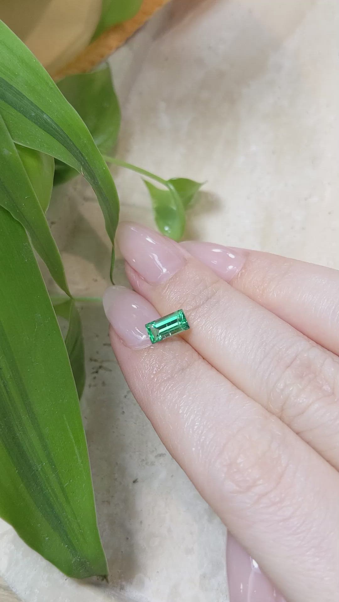 0.81 Ct. Emerald from Russia Size Video