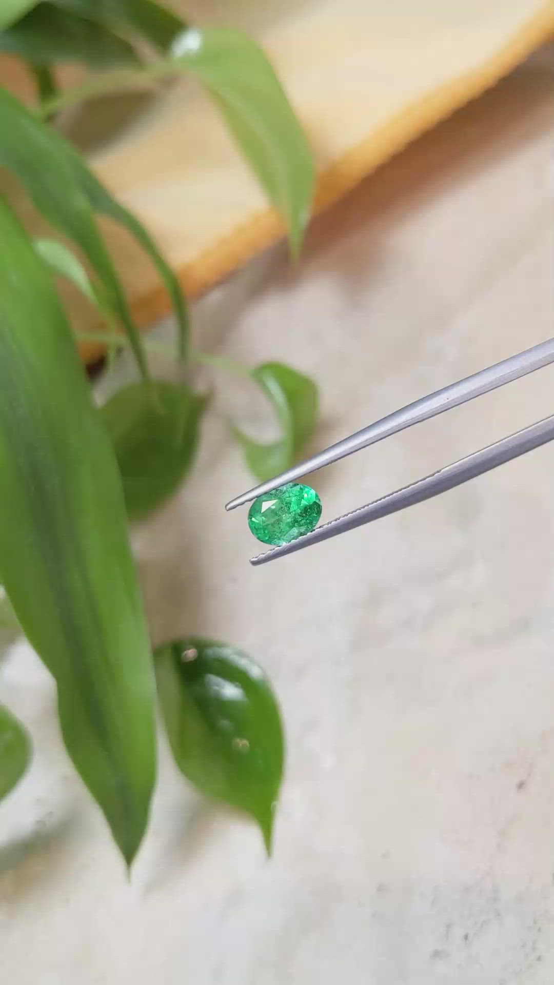 0.94 Ct. Emerald from Russia Size Video