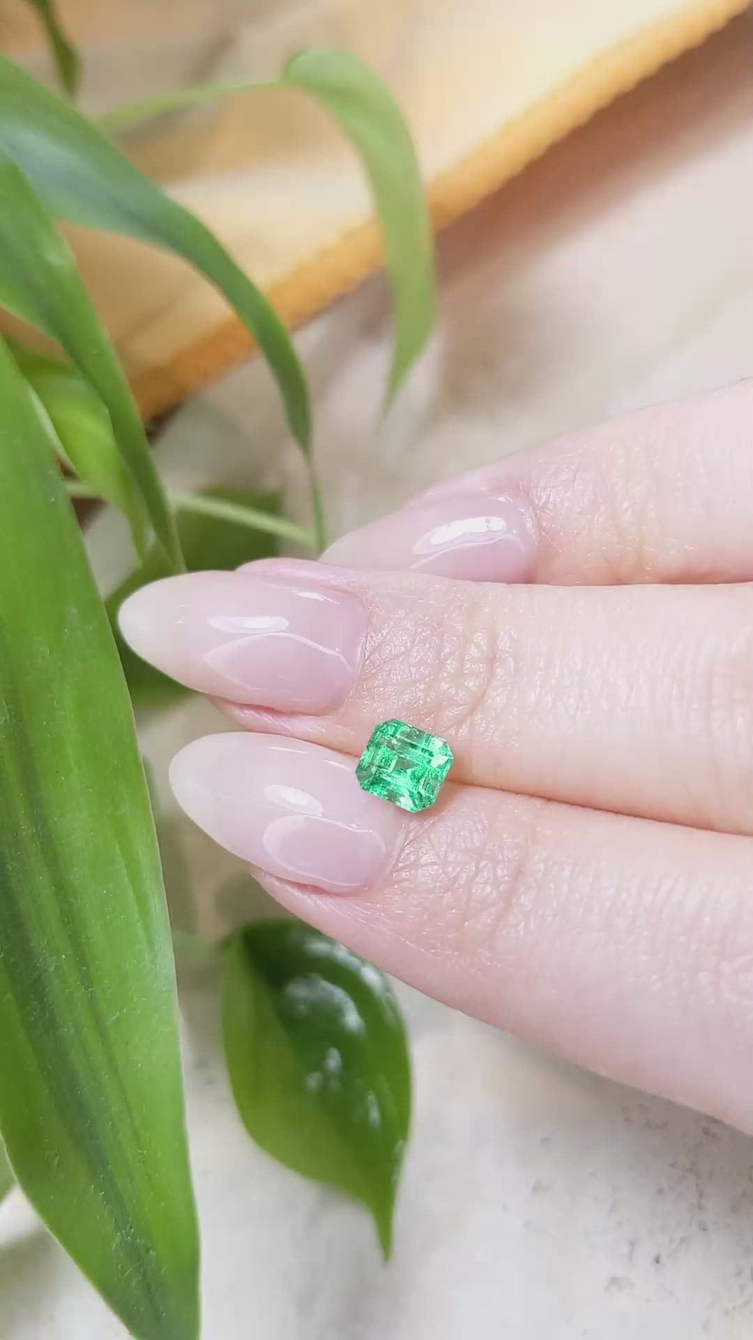 0.82 Ct. Emerald from Russia Size Video