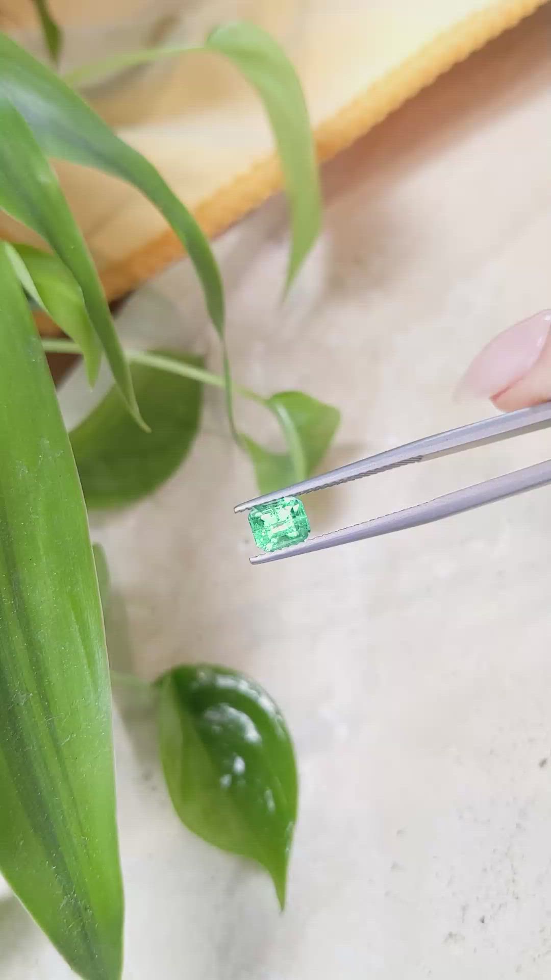 0.87 Ct. Emerald from Russia Size Video