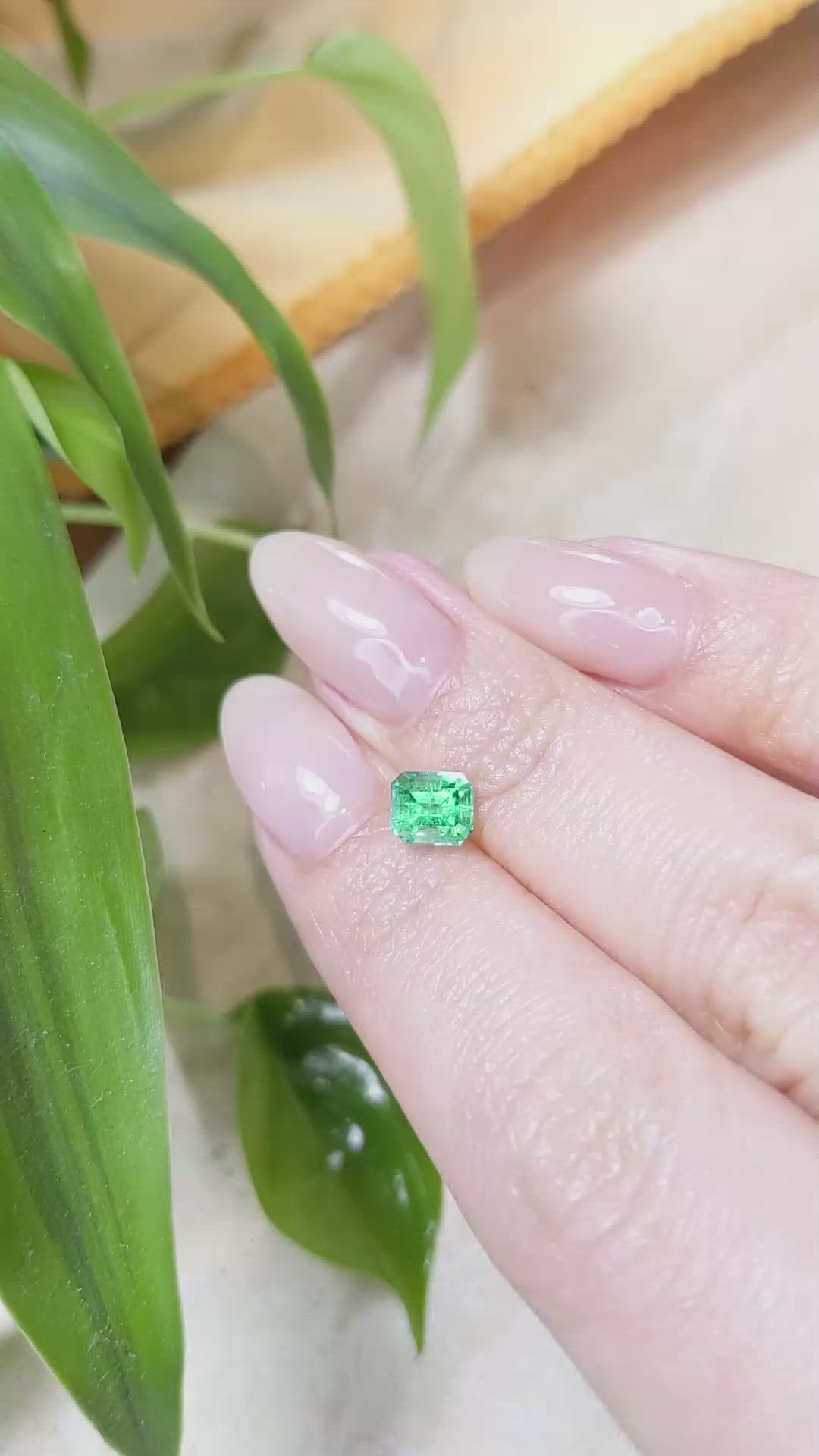 0.87 Ct. Emerald from Russia Size Video
