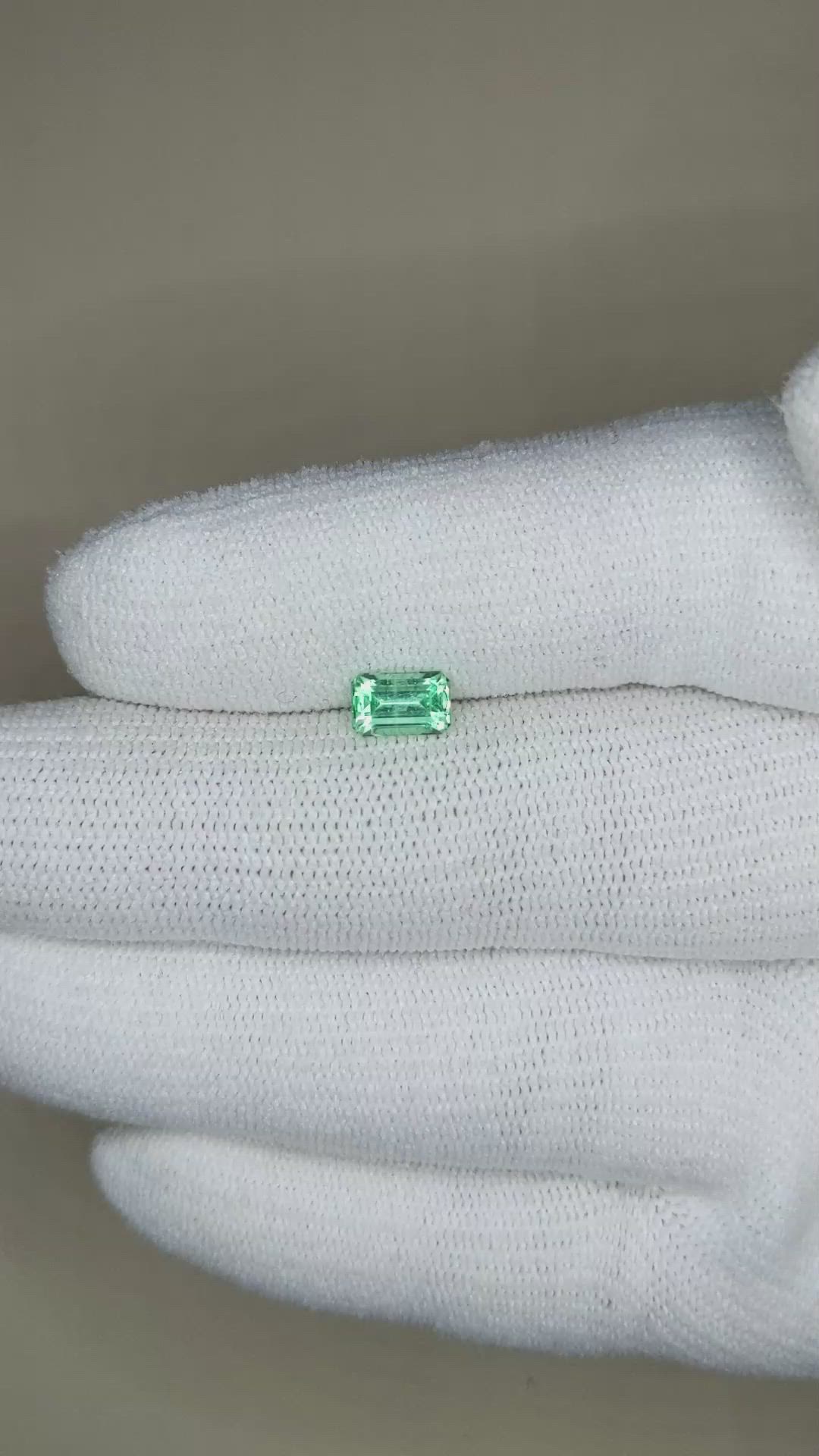 0.79 Ct. Emerald from Russia Size Video
