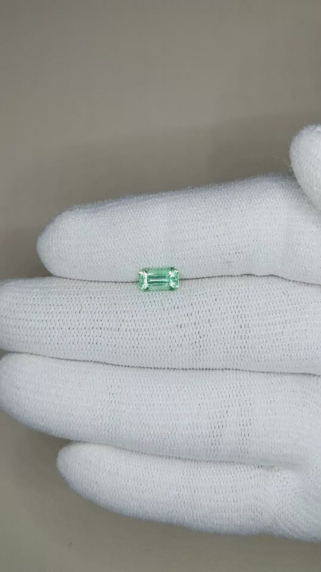 0.81 Ct. Emerald from Russia Size Video