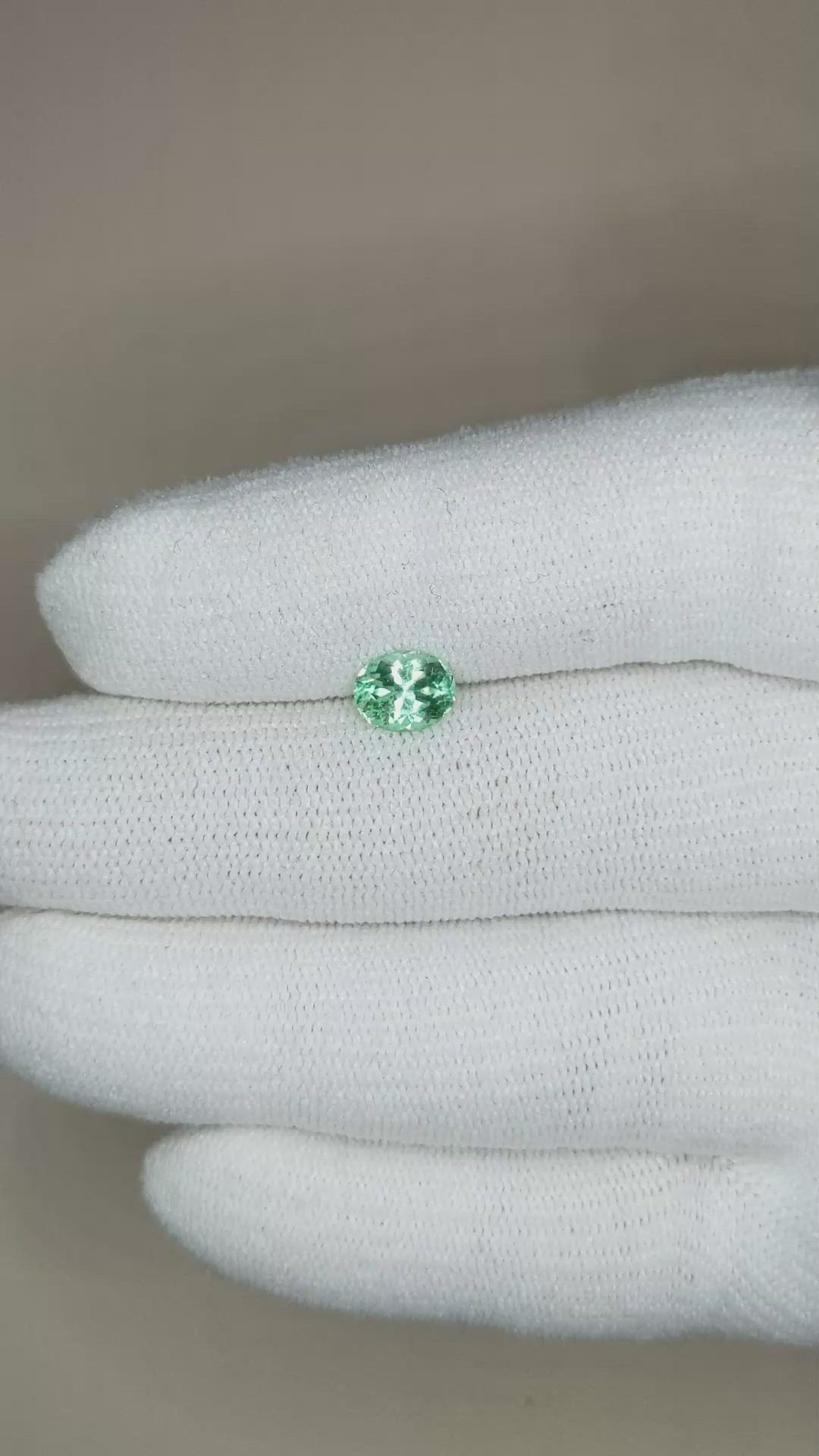 0.81 Ct. Emerald from Russia Size Video