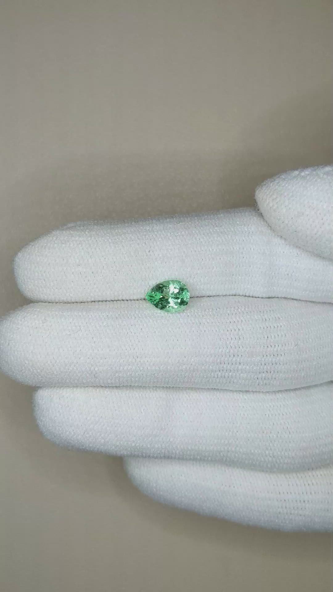 0.85 Ct. Emerald from Russia Size Video