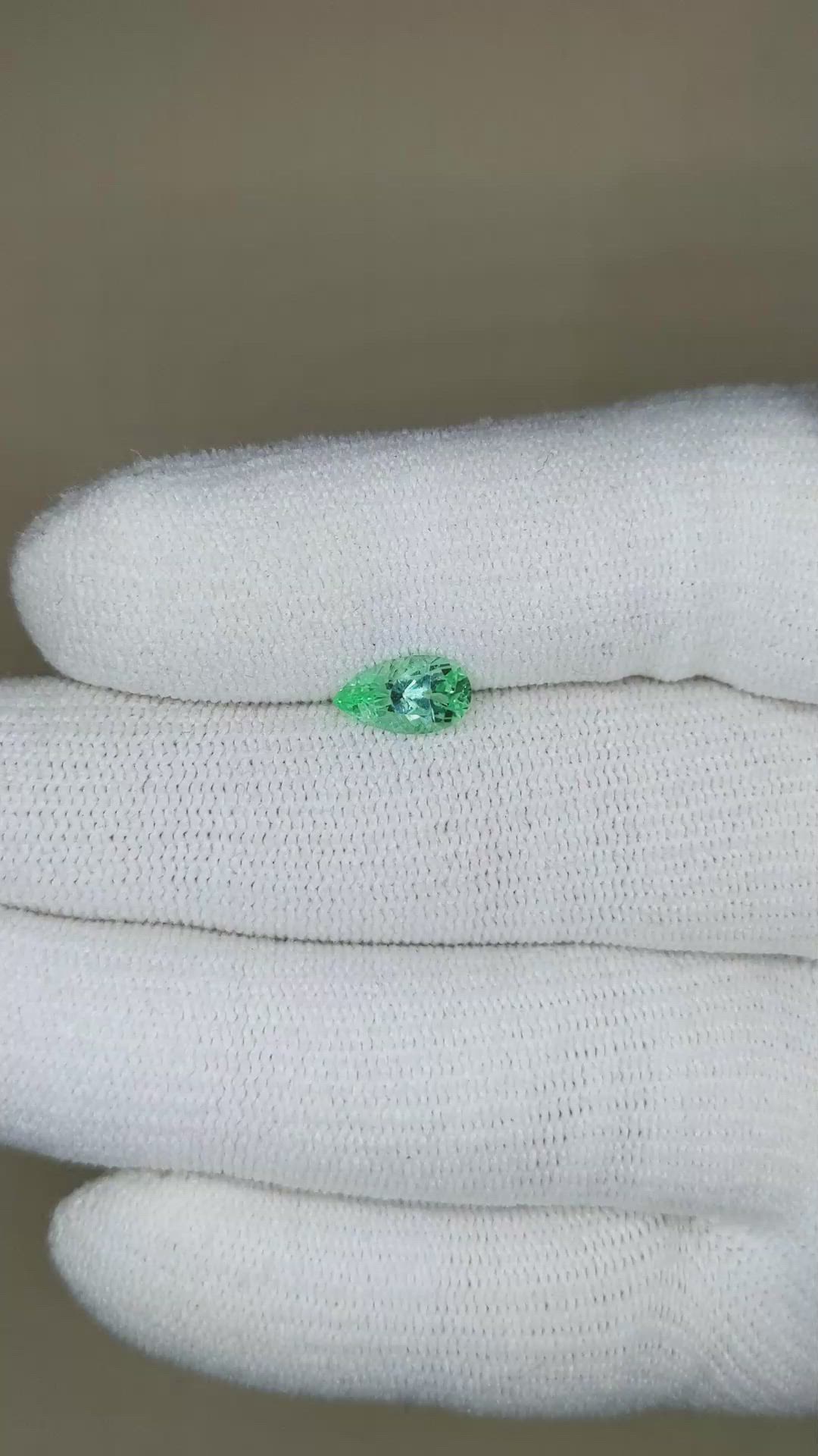 0.83 Ct. Emerald from Russia Size Video
