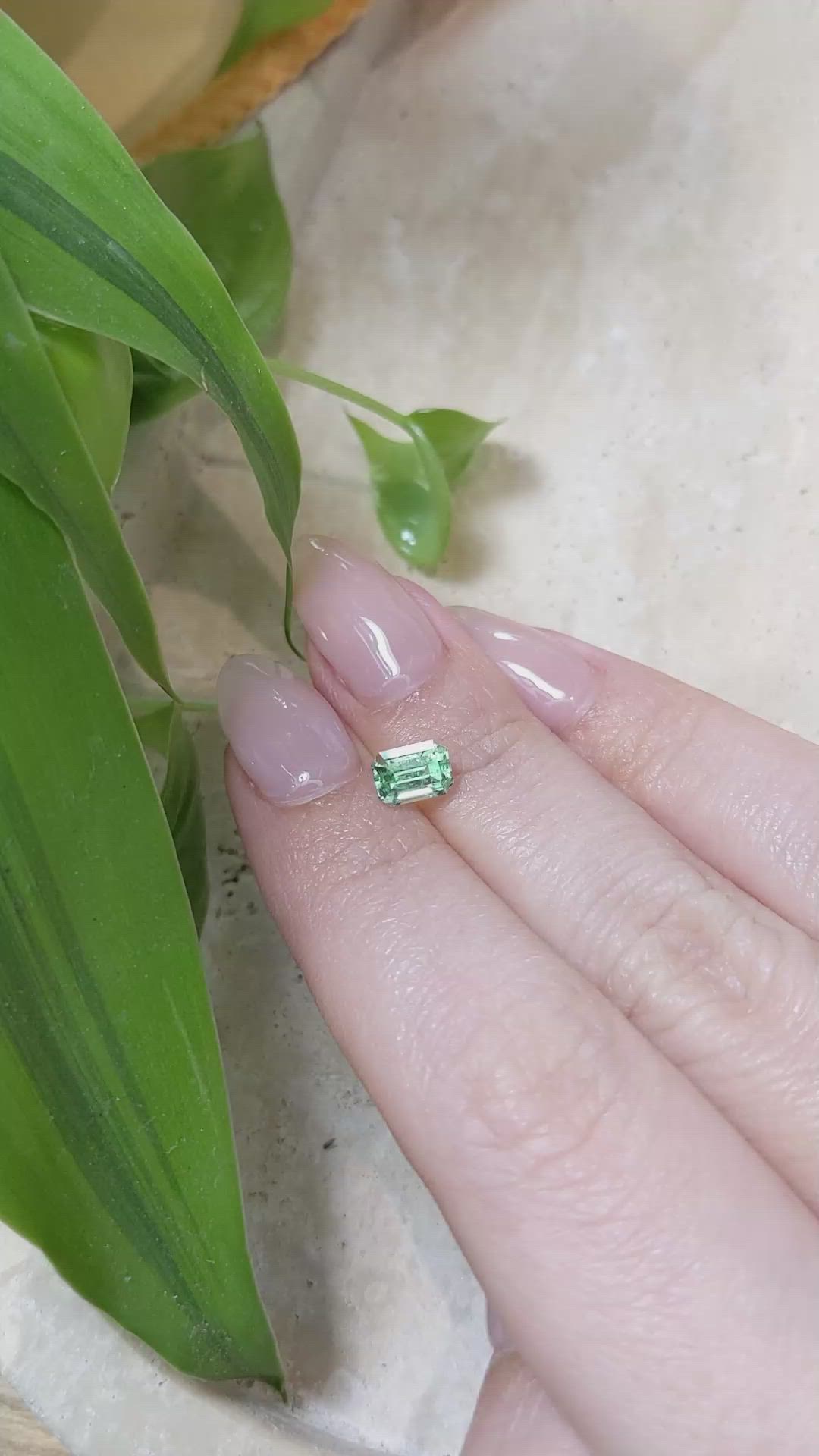 0.89 Ct. Emerald from Russia Size Video