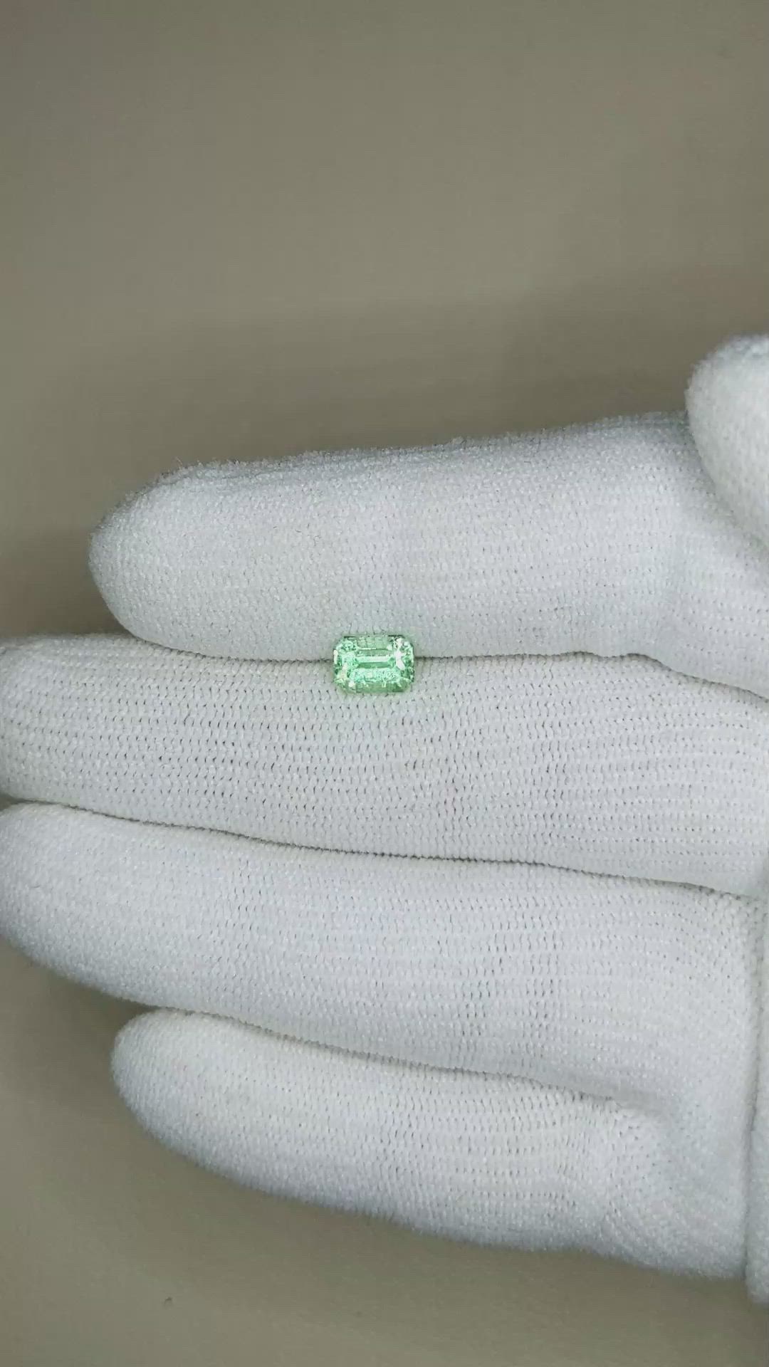 0.89 Ct. Emerald from Russia Size Video