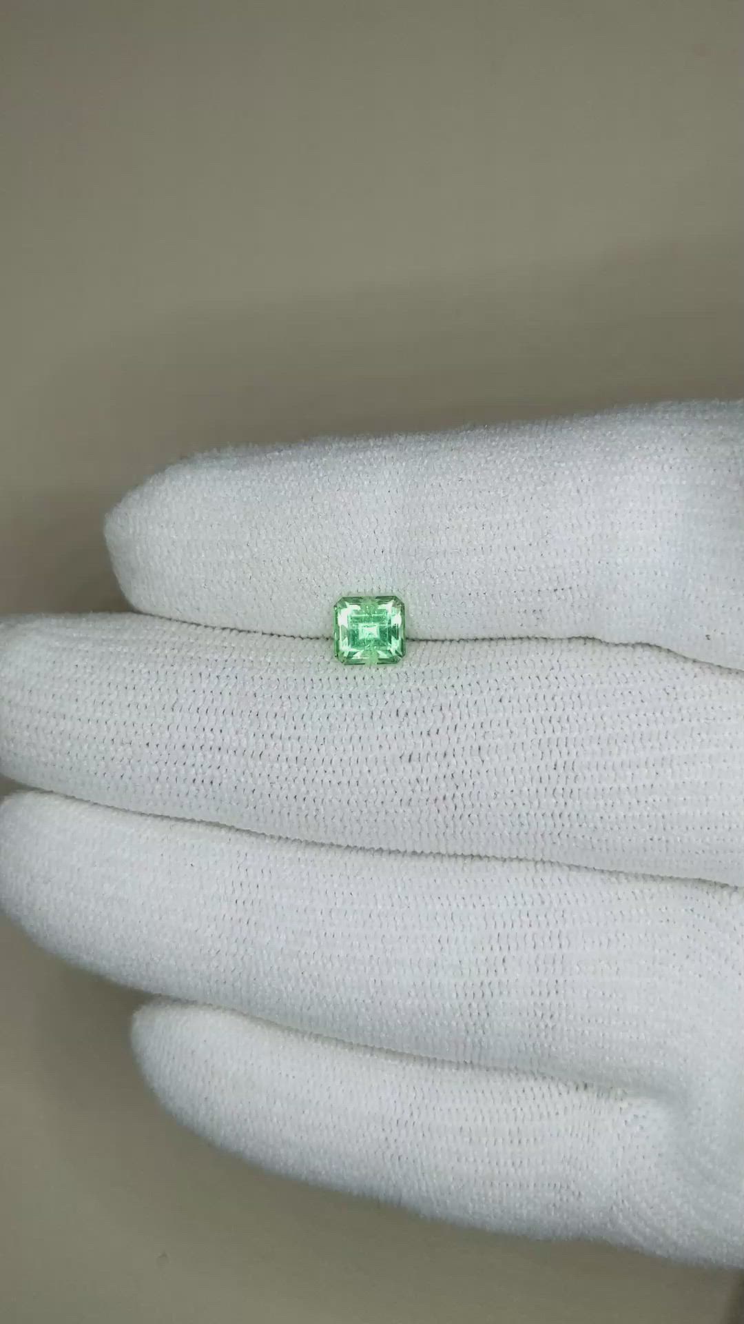 0.85 Ct. Emerald from Russia Size Video