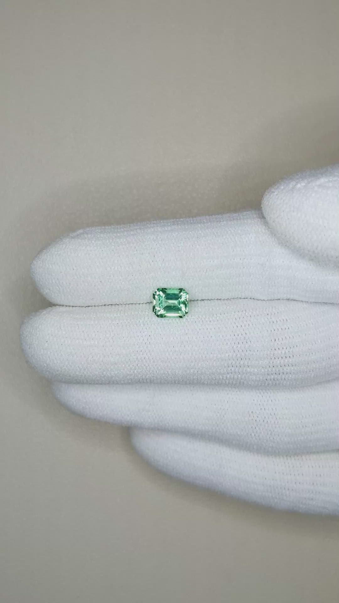 0.83 Ct. Emerald from Russia Size Video