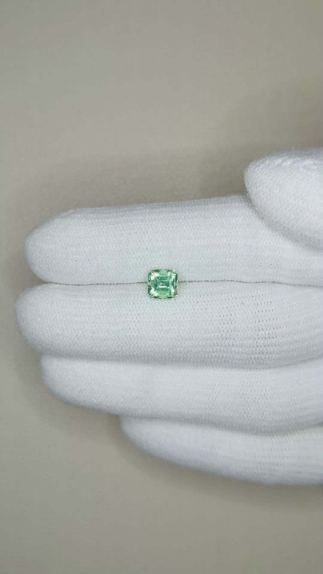 0.81 Ct. Emerald from Russia Size Video