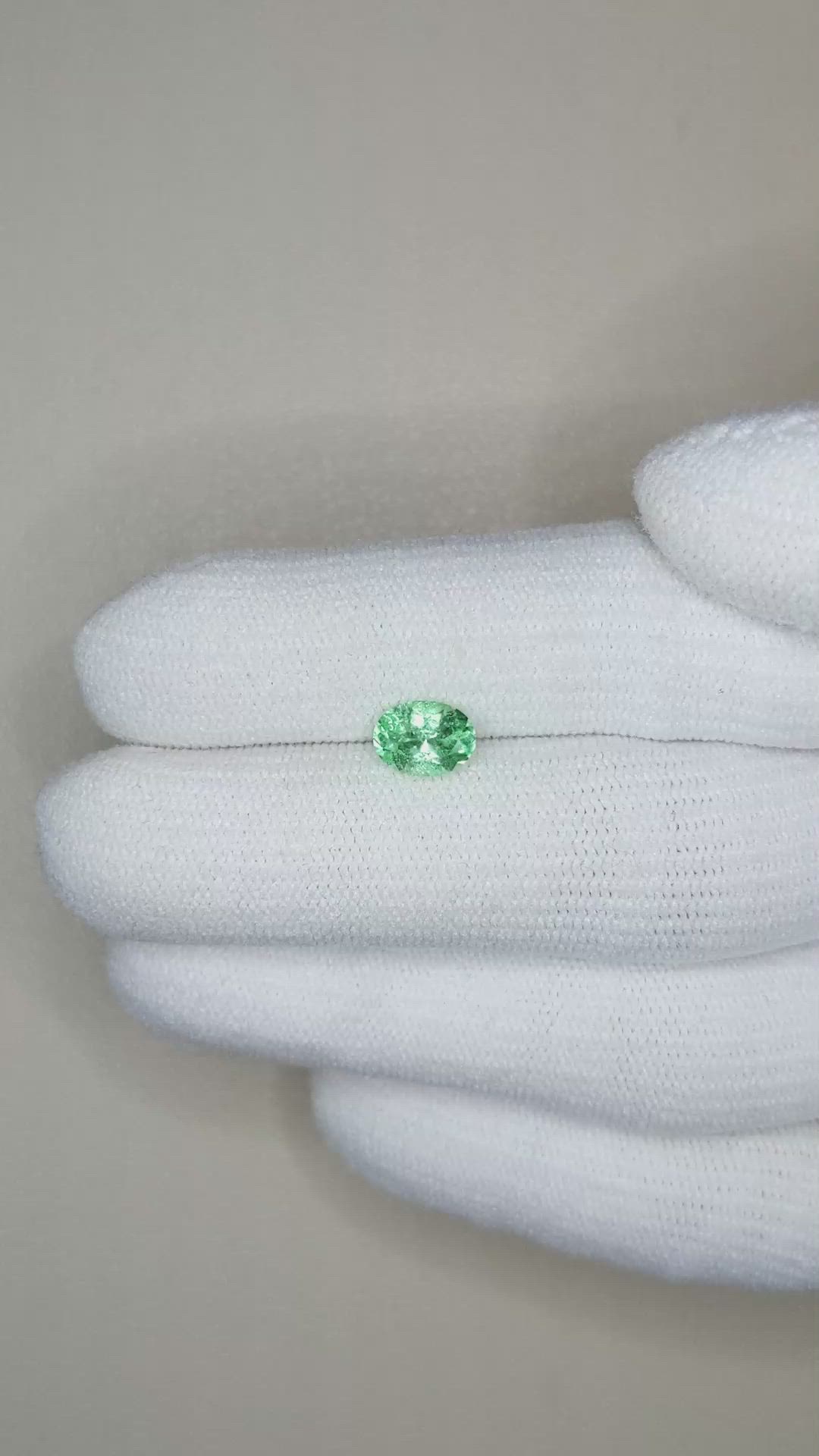0.79 Ct. Emerald from Russia Size Video
