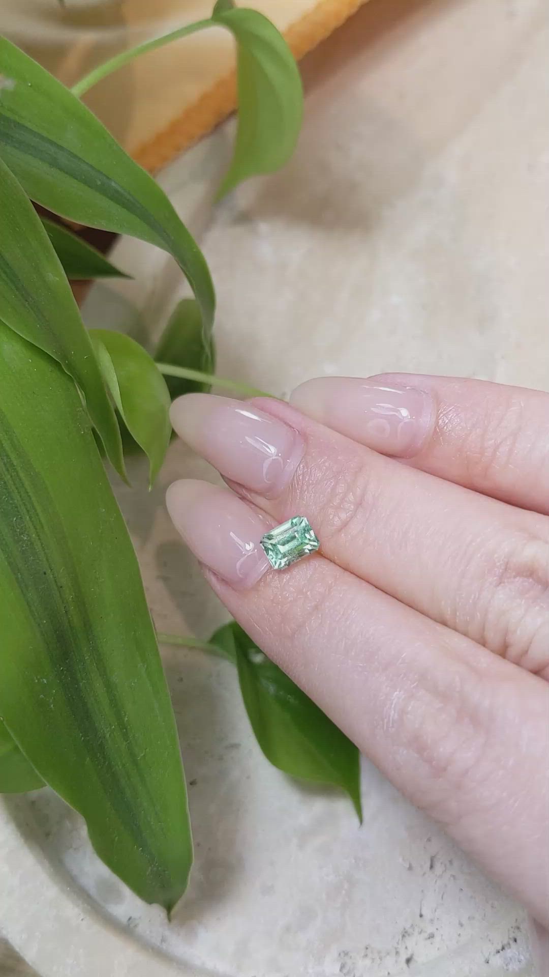 0.87 Ct. Emerald from Russia Size Video