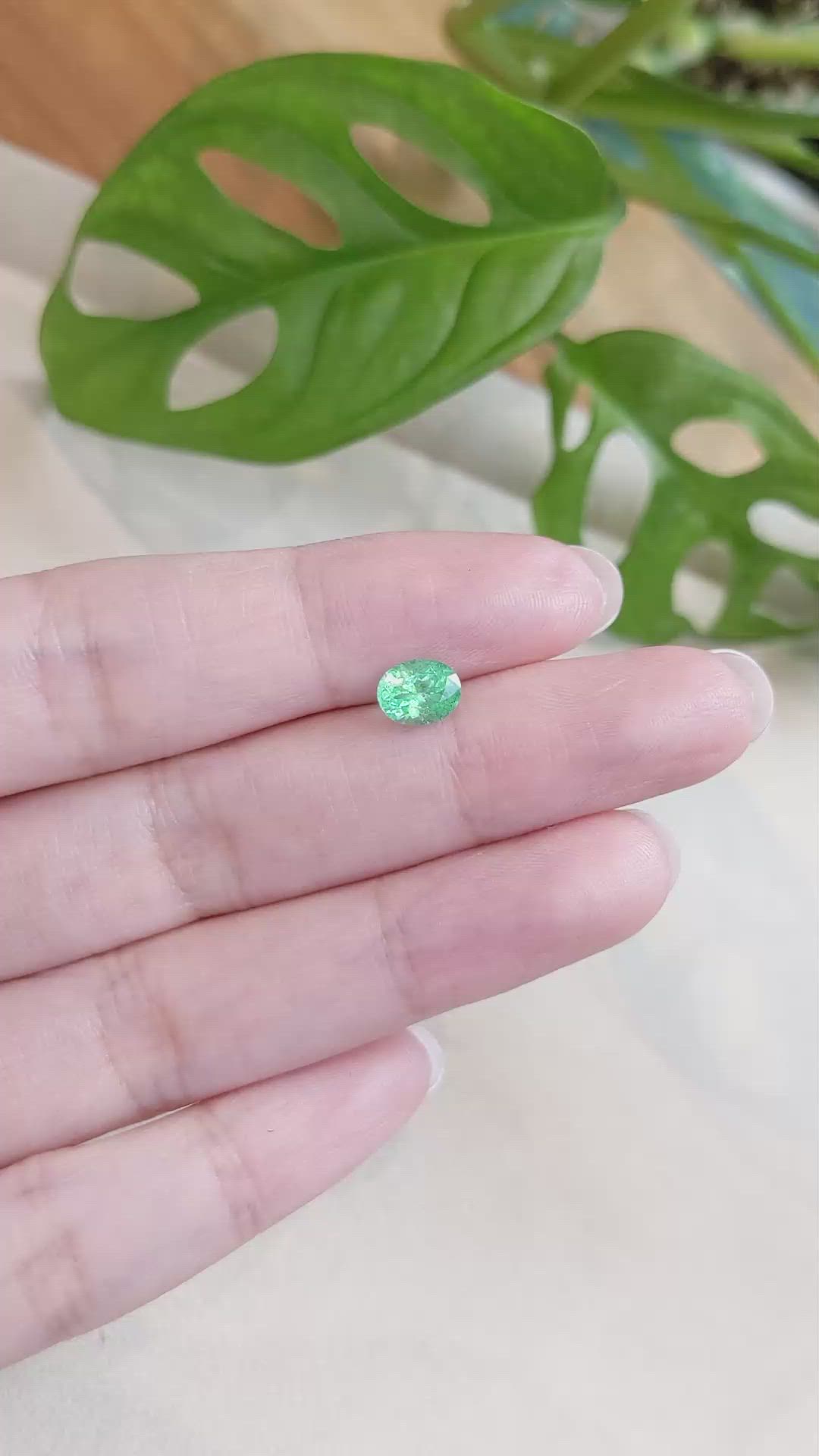 0.89 Ct. Emerald from Russia Size Video