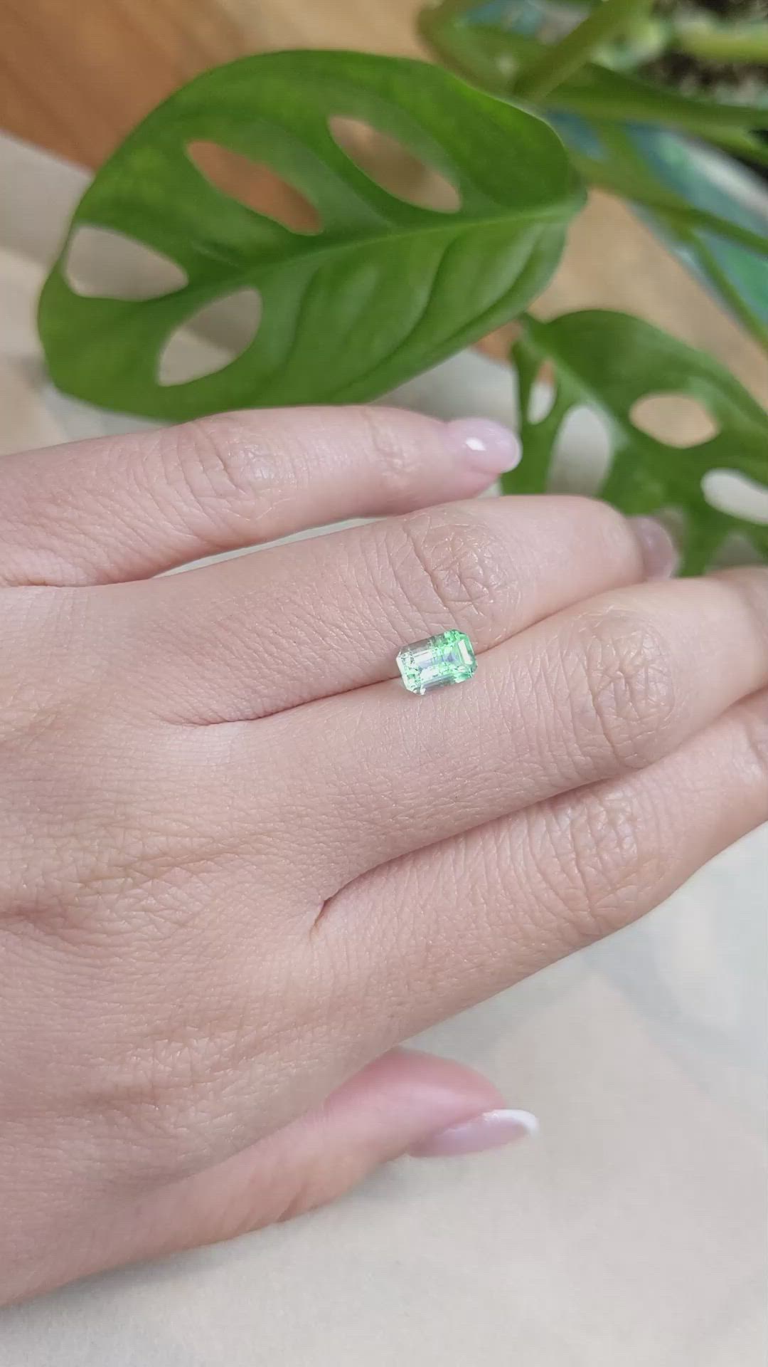 0.76 Ct. Emerald from Russia Size Video
