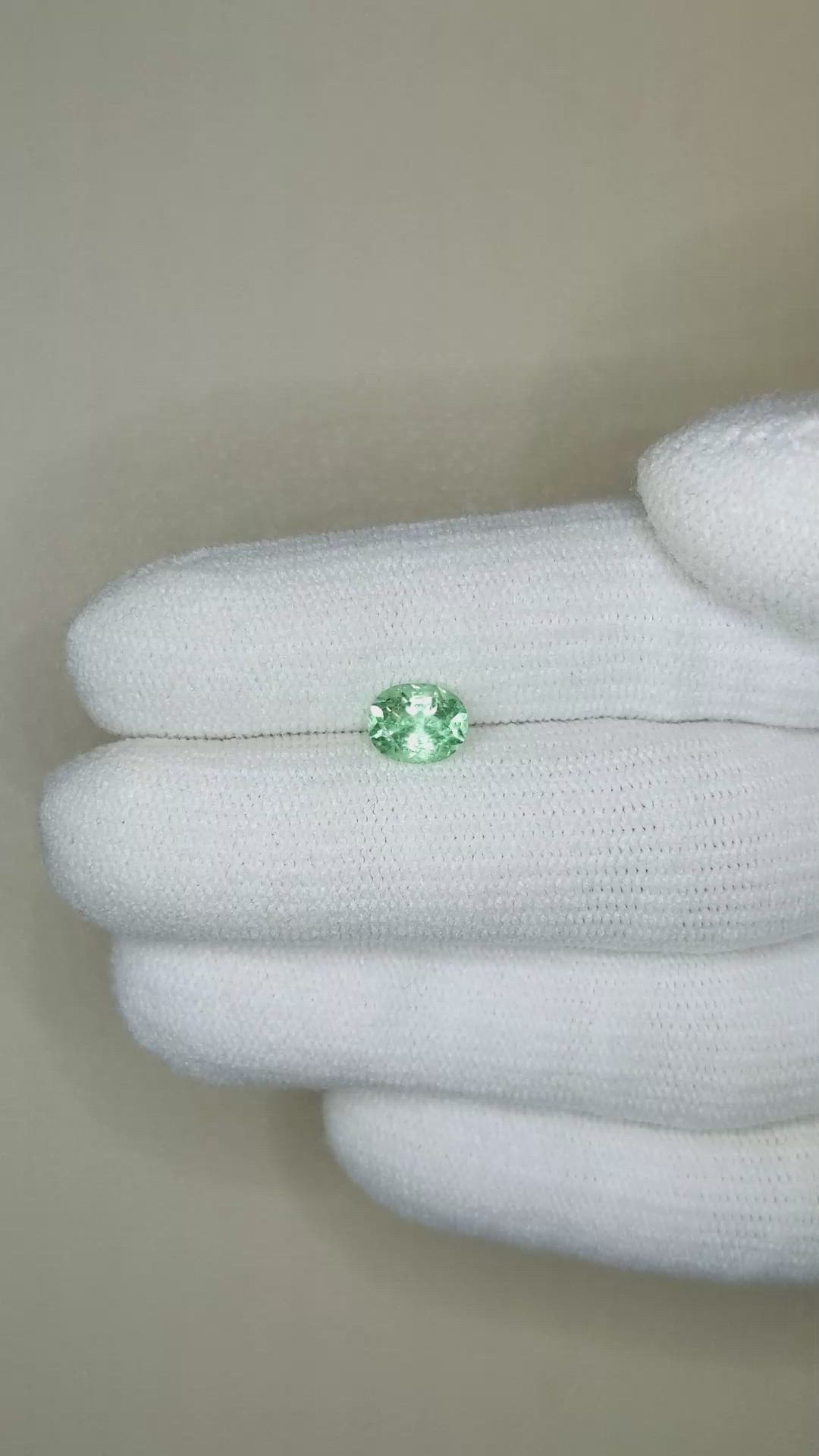 0.80 Ct. Emerald from Russia Size Video