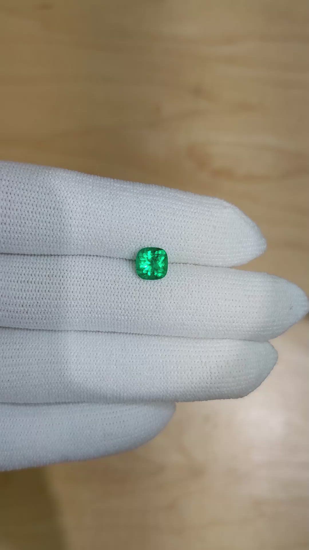 1.12 Ct. Emerald from Colombia Size Video