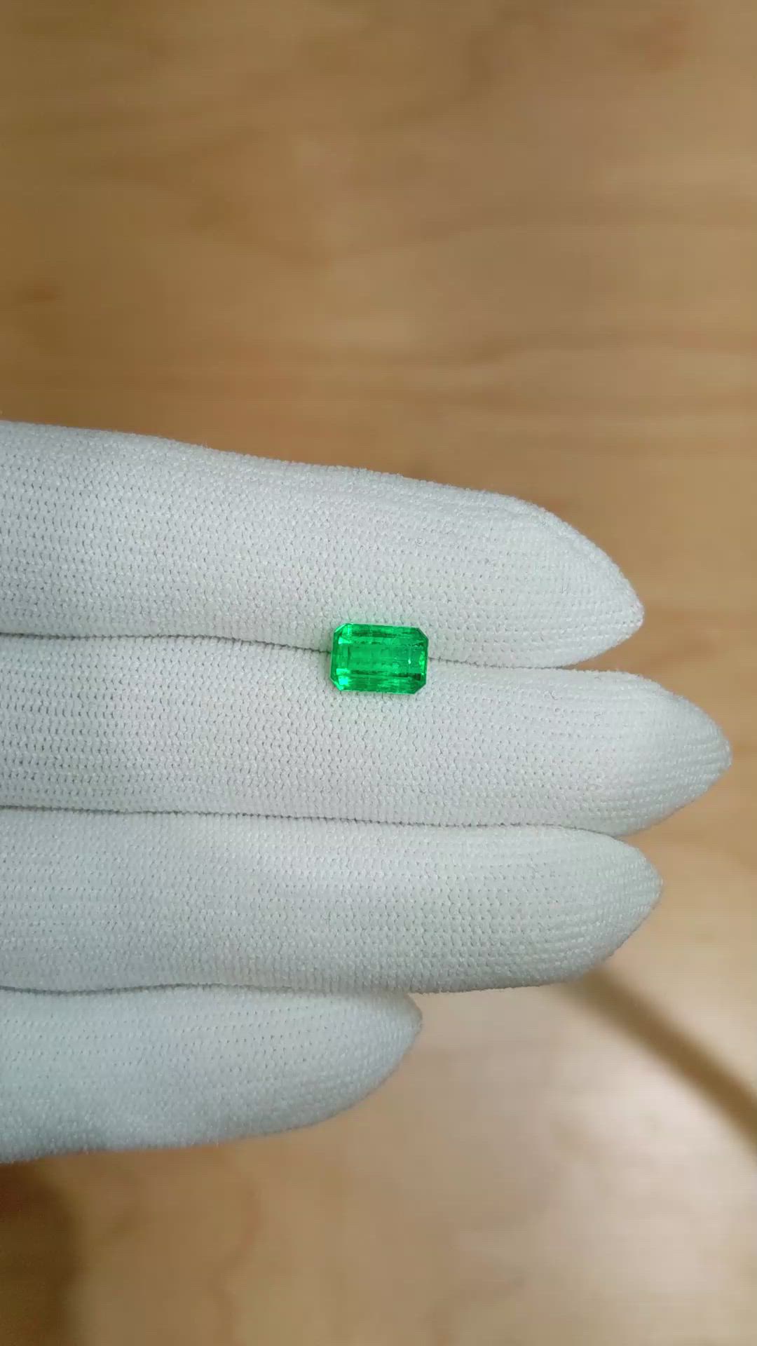 1.57 Ct. Emerald from Colombia Size Video