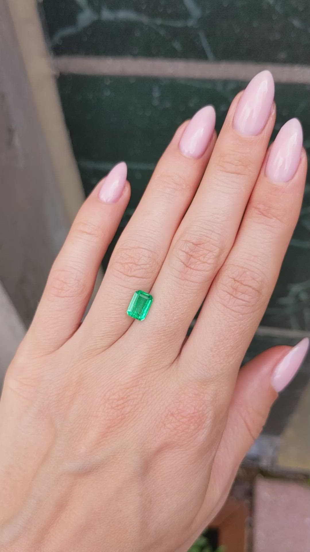 1.57 Ct. Emerald from Colombia Size Video