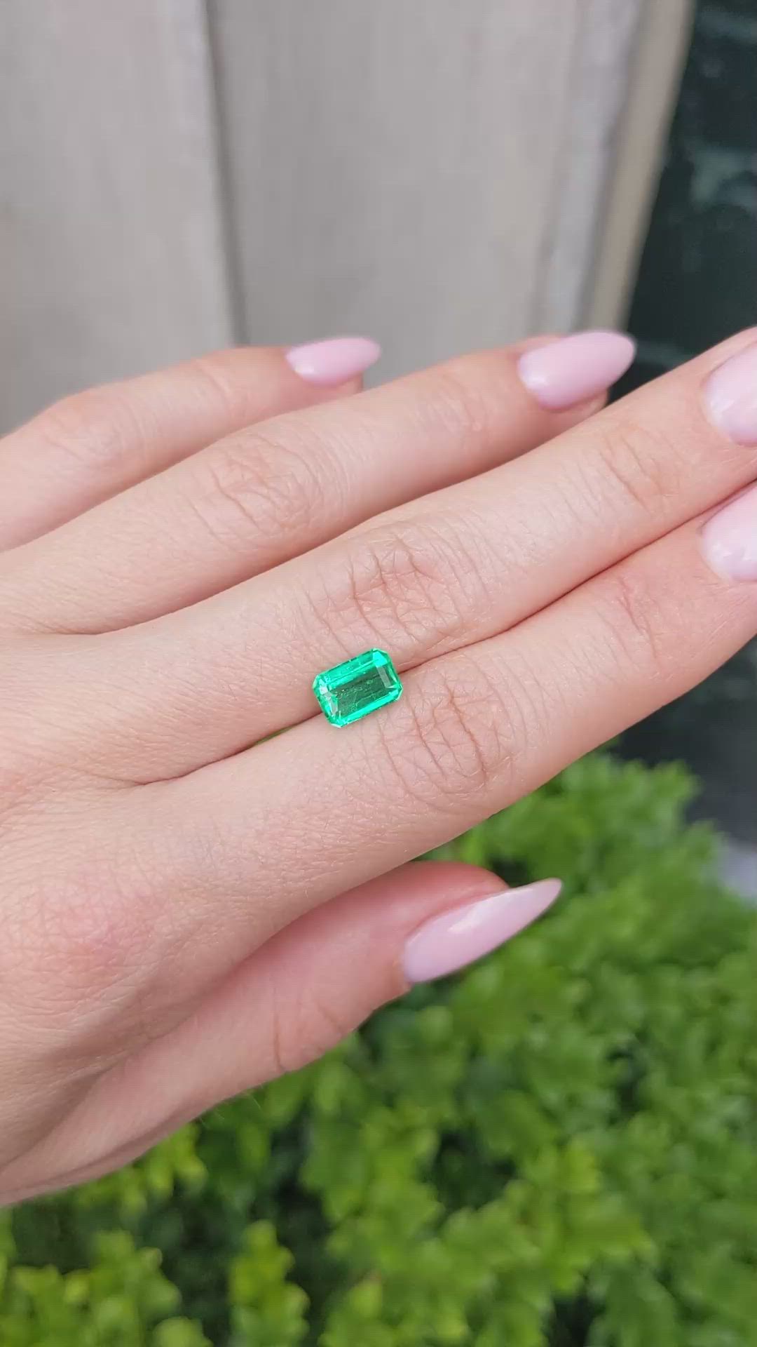 1.57 Ct. Emerald from Colombia Size Video