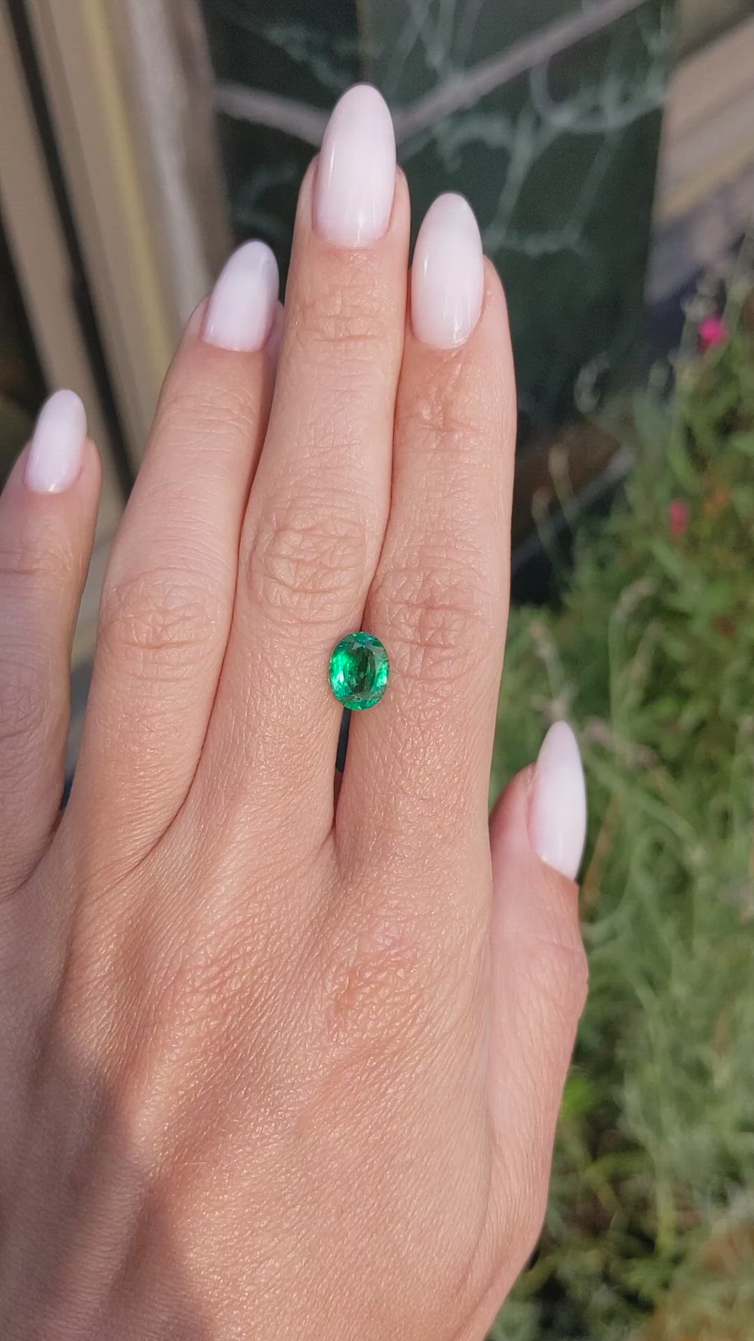 1.72 Ct. Emerald from Zambia Size Video
