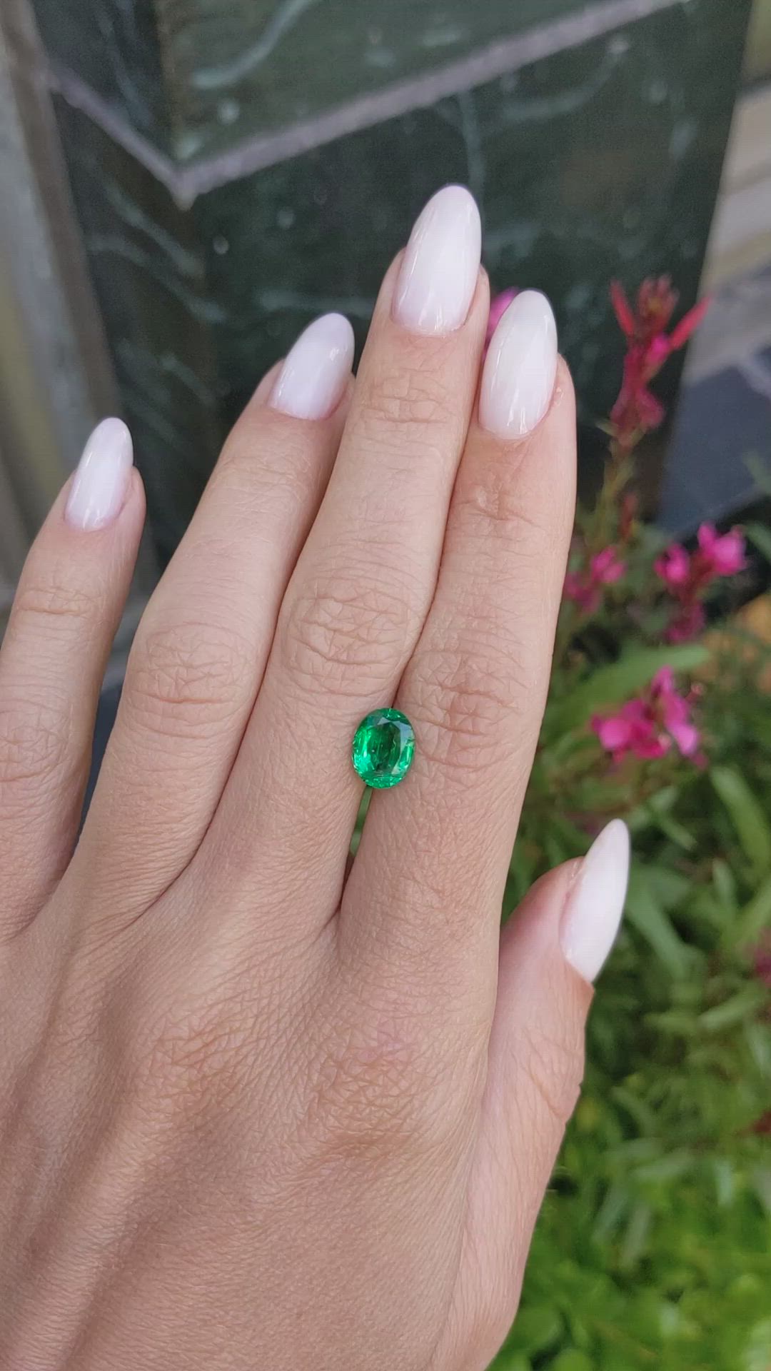 1.72 Ct. Emerald from Zambia Size Video