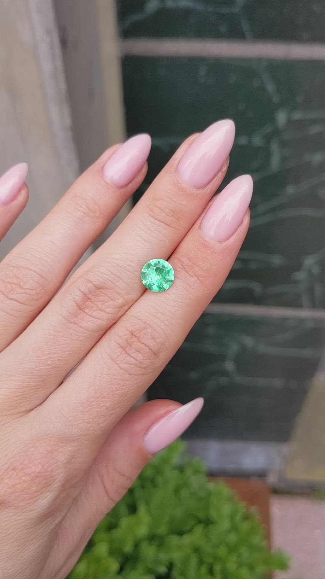1.57 Ct. Emerald from Brazil Size Video