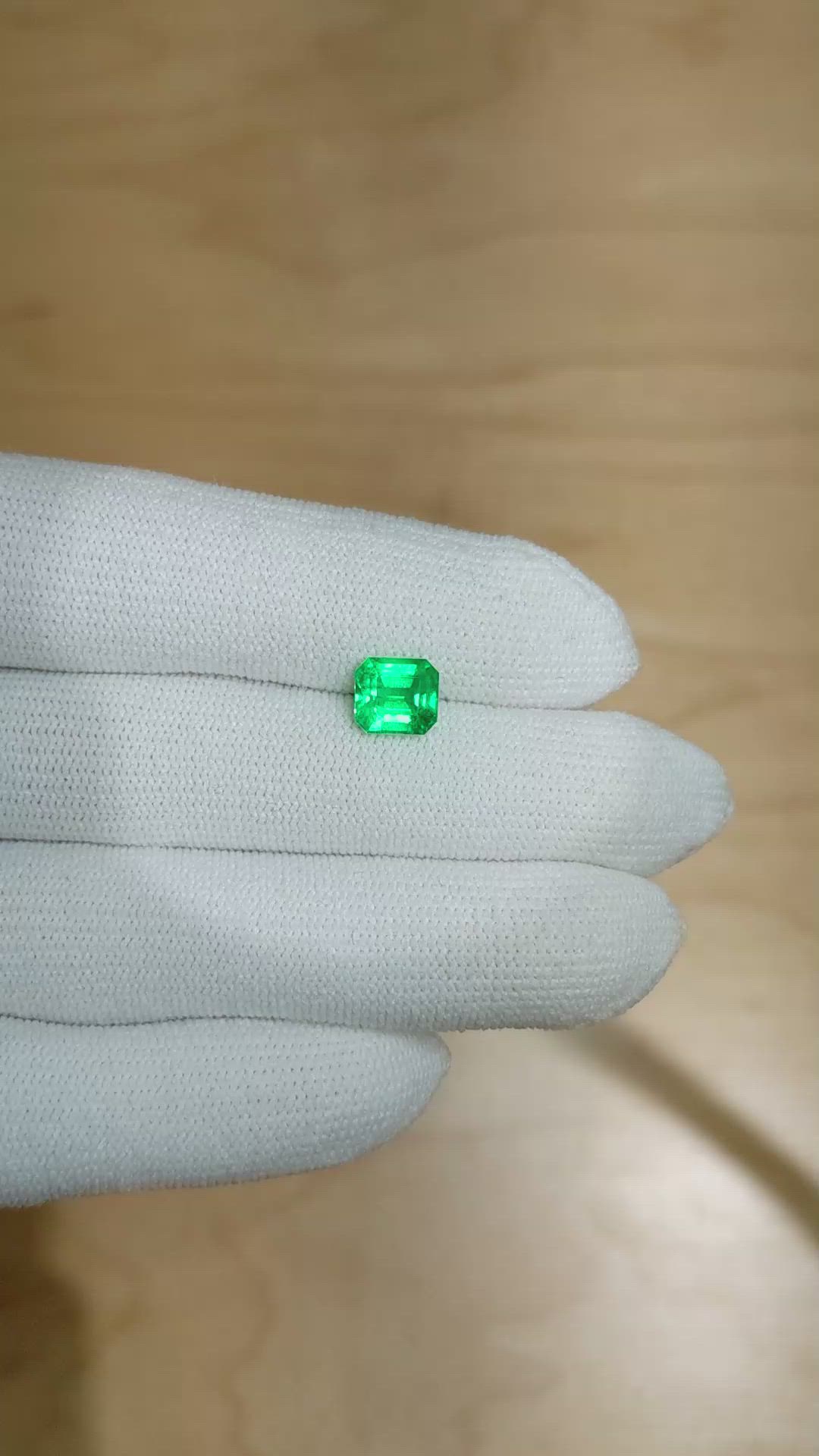 1.44 Ct. Emerald from Colombia Size Video