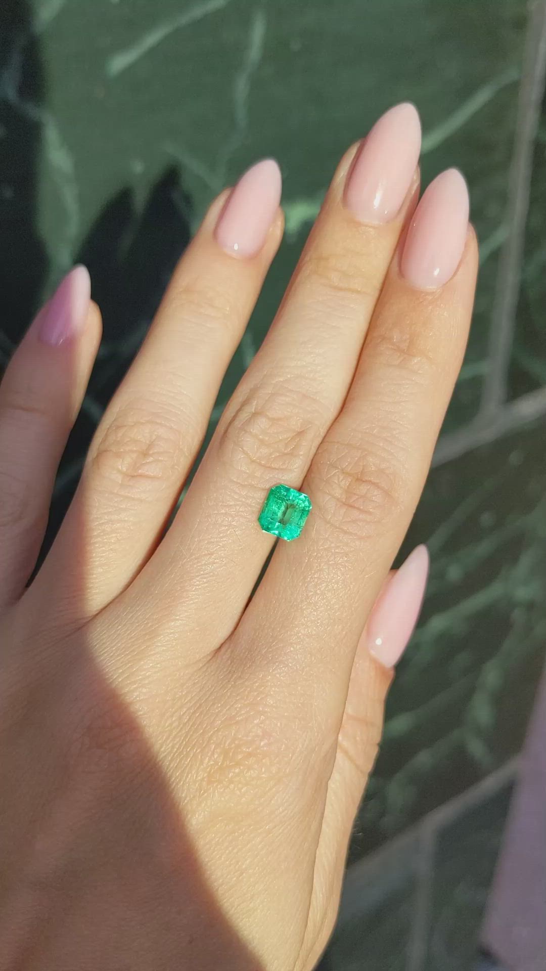 1.44 Ct. Emerald from Colombia Size Video