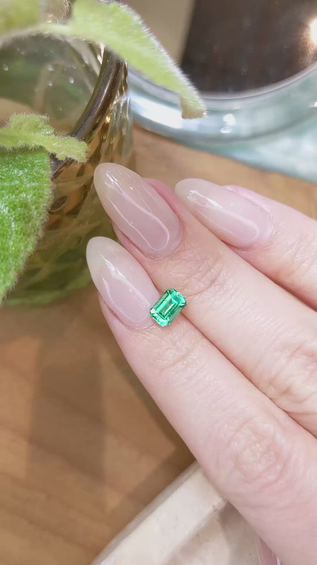 0.73 Ct. Emerald from Russia Size Video