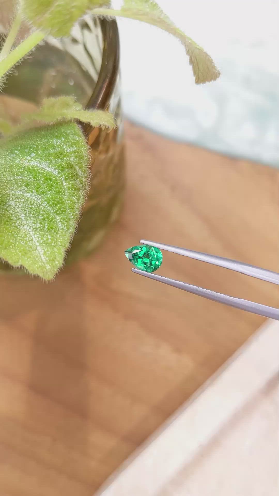 0.72 Ct. Emerald from Russia Size Video