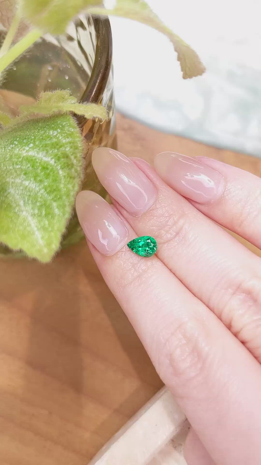 0.72 Ct. Emerald from Russia Size Video