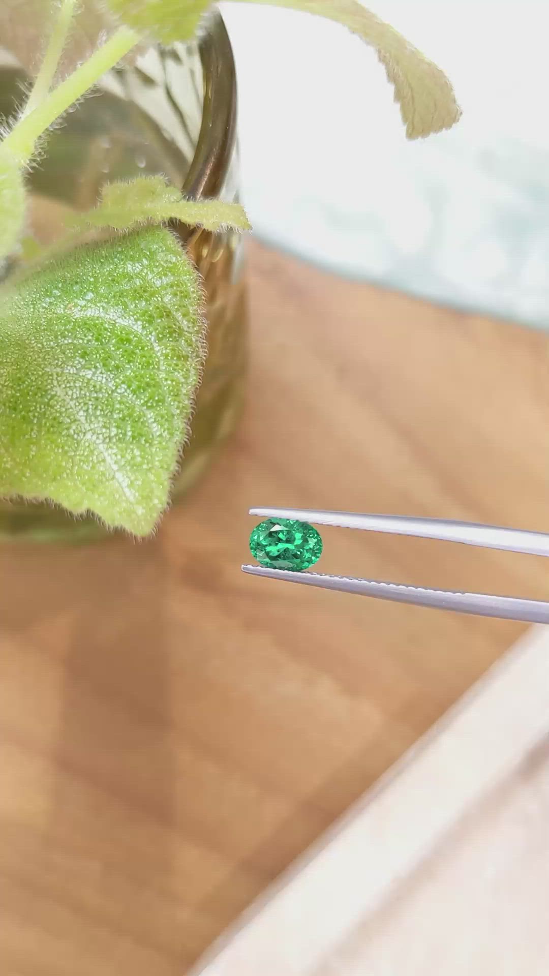 0.81 Ct. Emerald from Russia Size Video