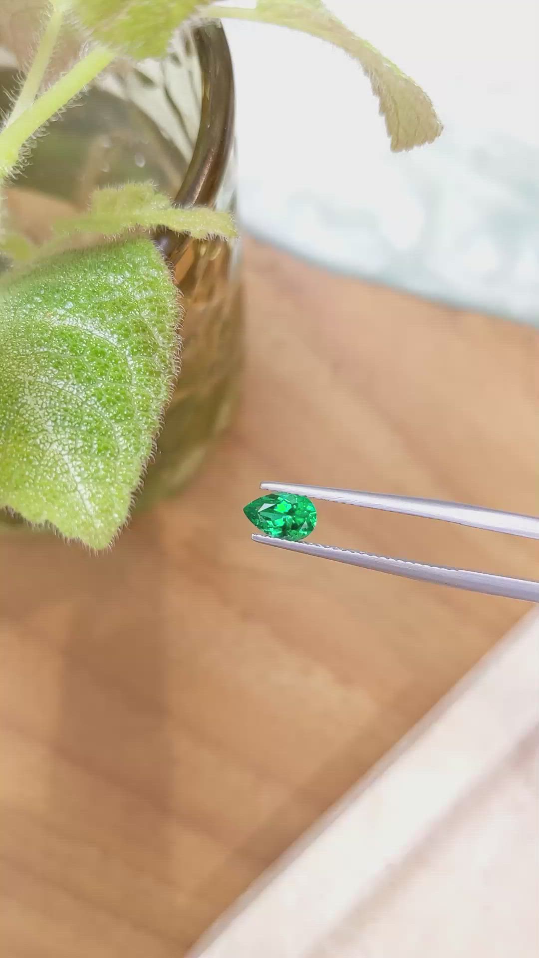 0.71 Ct. Emerald from Russia Size Video