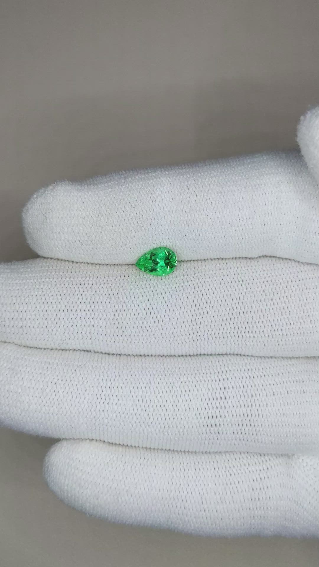 0.74 Ct. Emerald from Russia Size Video