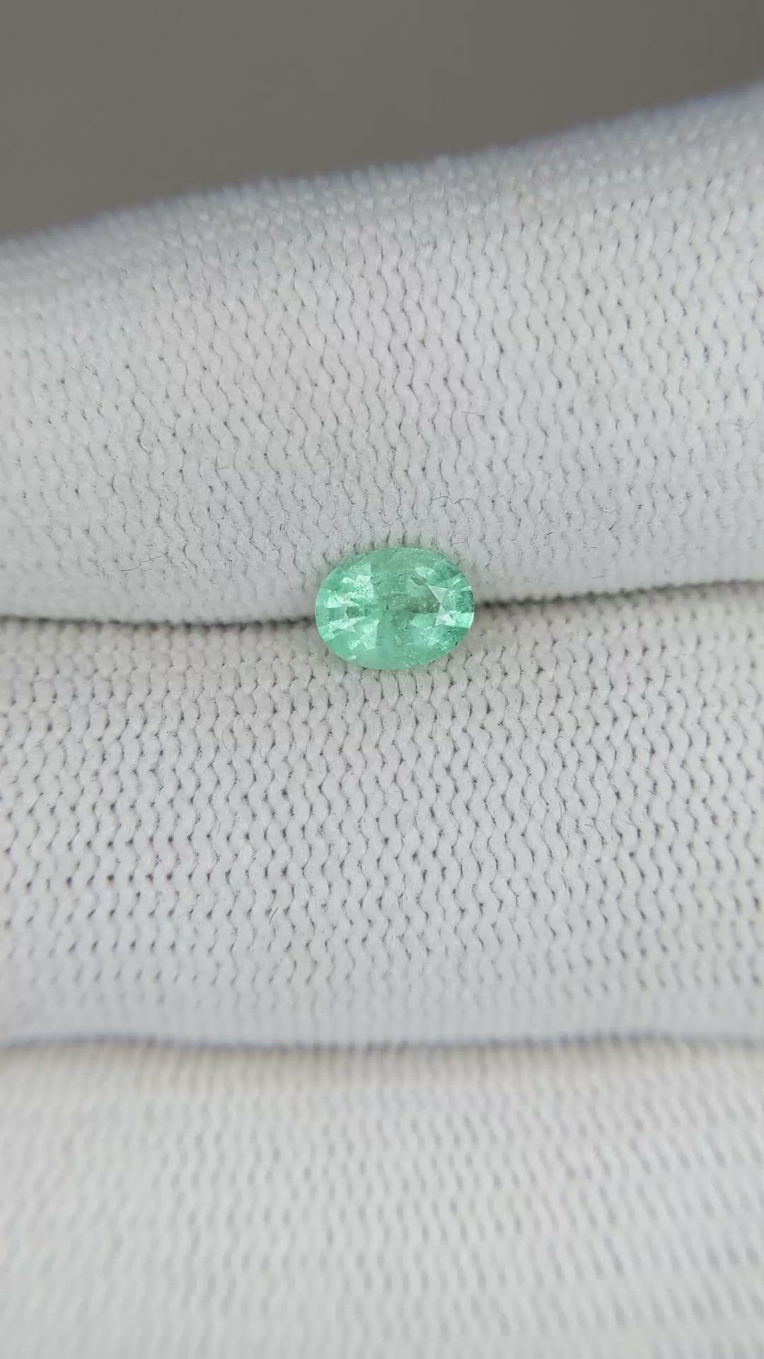 0.53 Ct. Emerald from Russia Size Video