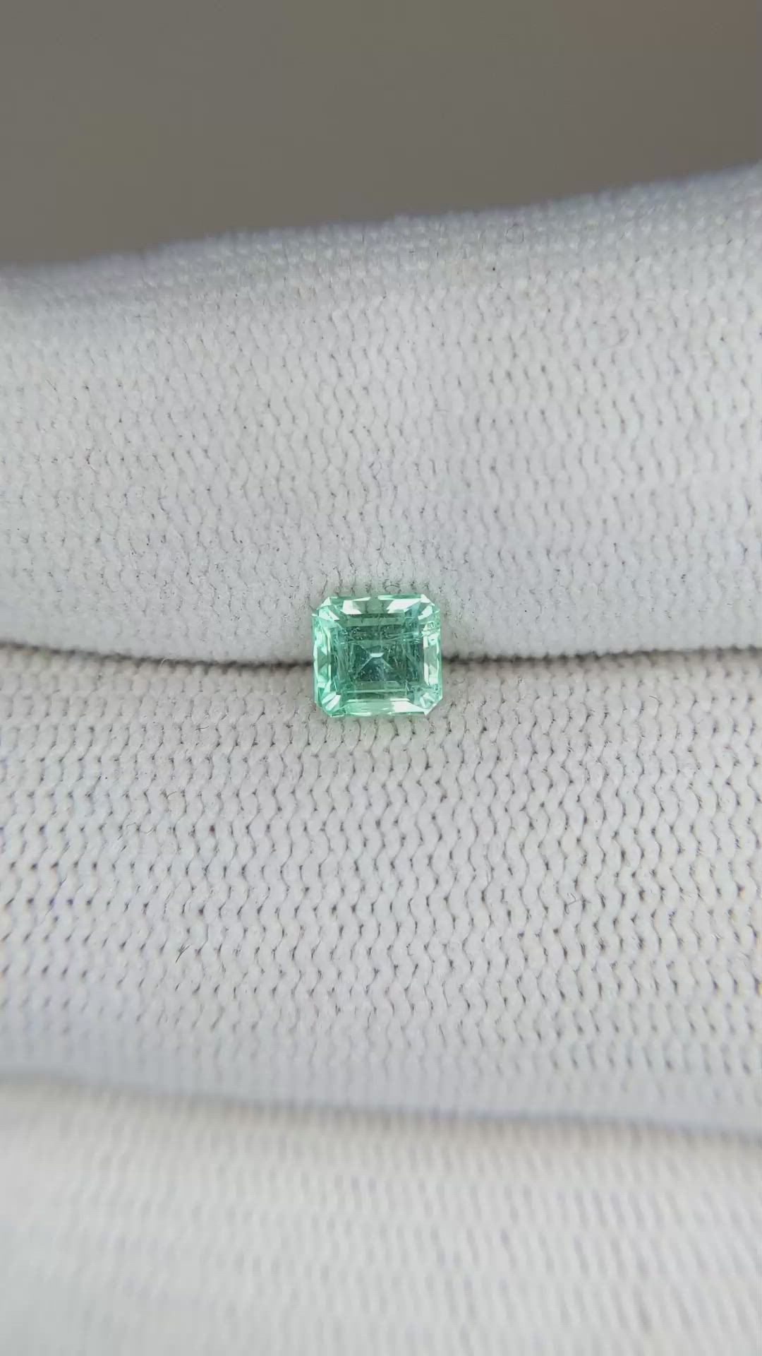 0.56 Ct. Emerald from Russia Size Video