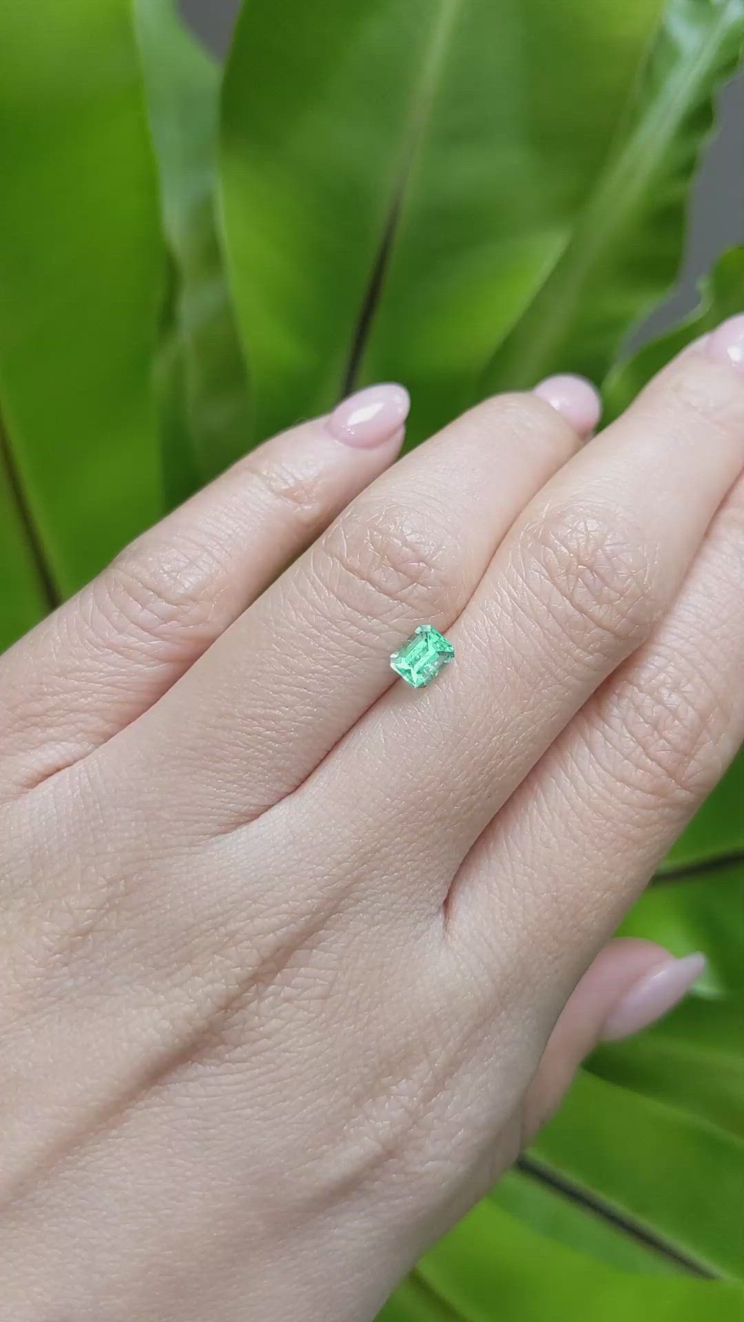 0.52 Ct. Emerald from Russia Size Video