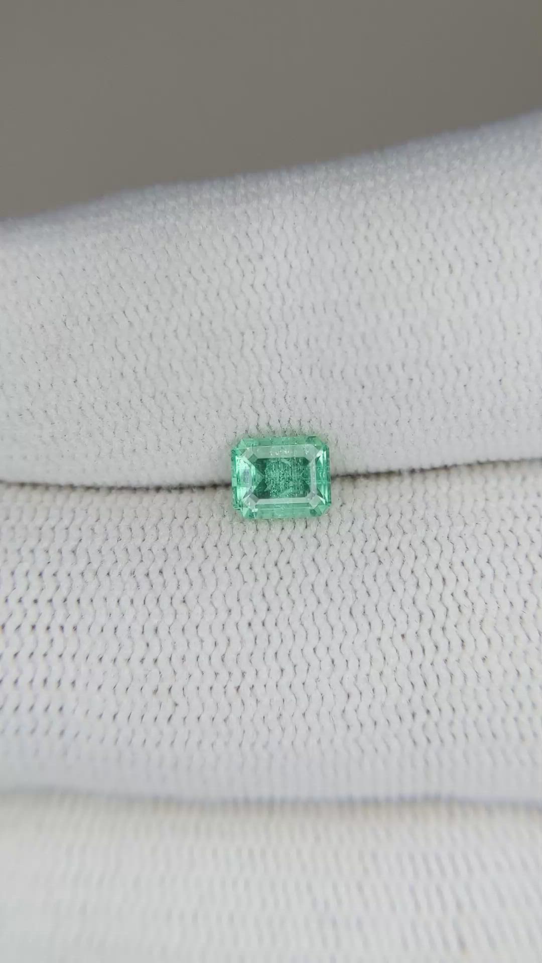0.52 Ct. Emerald from Russia Size Video