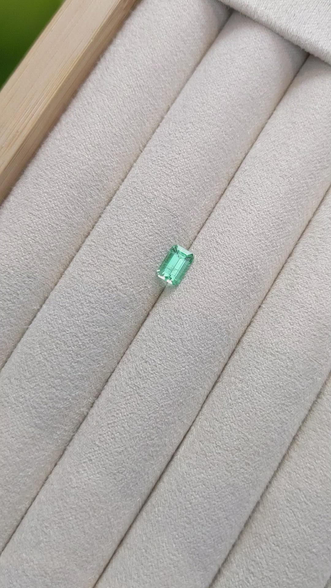 0.64 Ct. Emerald from Russia Size Video
