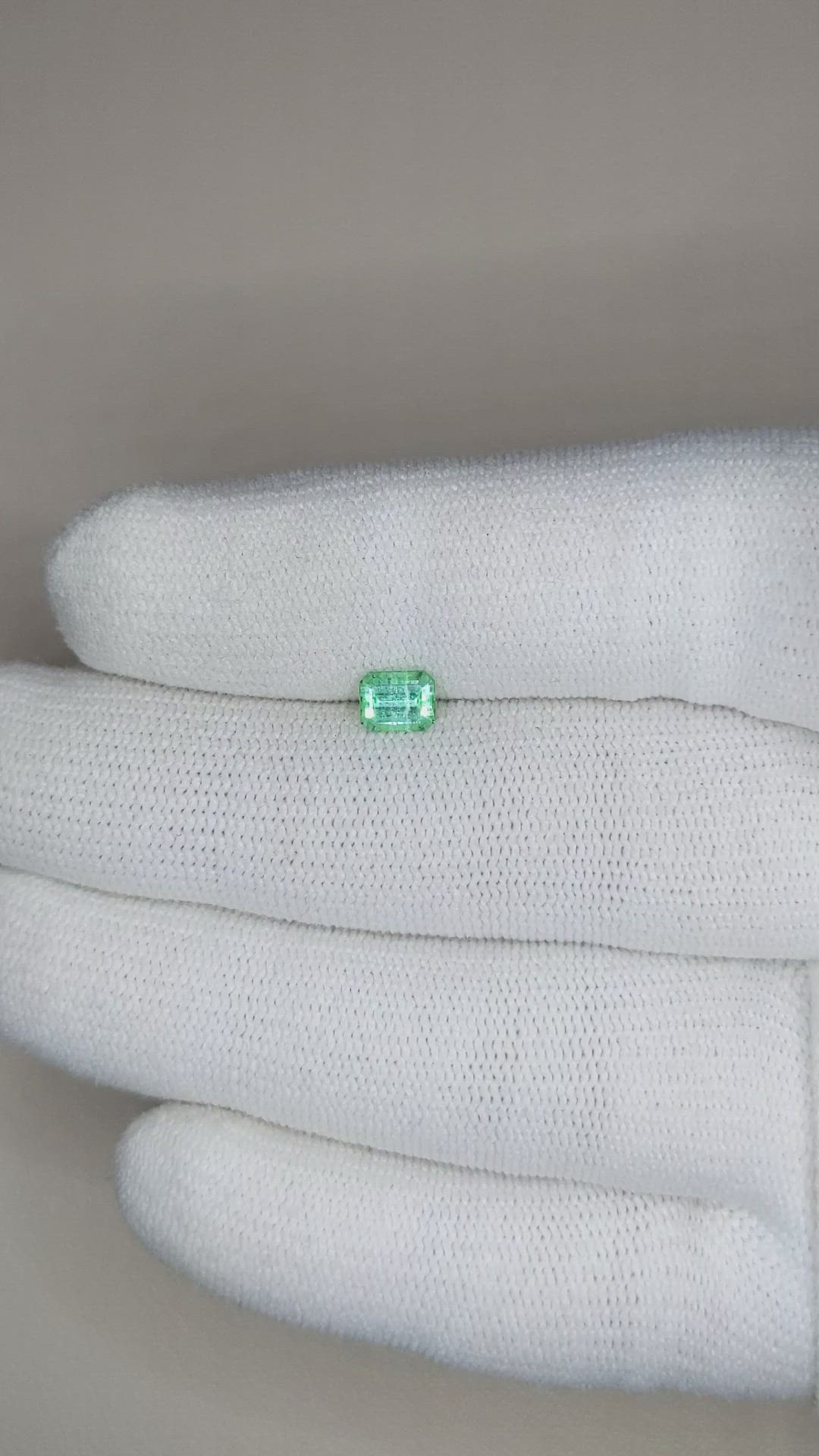 0.57 Ct. Emerald from Russia Size Video