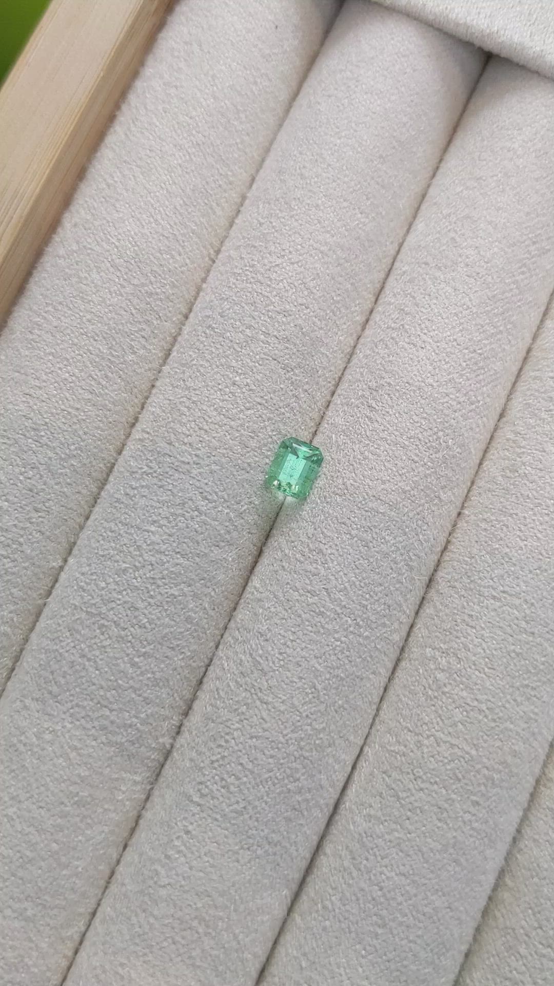 0.57 Ct. Emerald from Russia Size Video