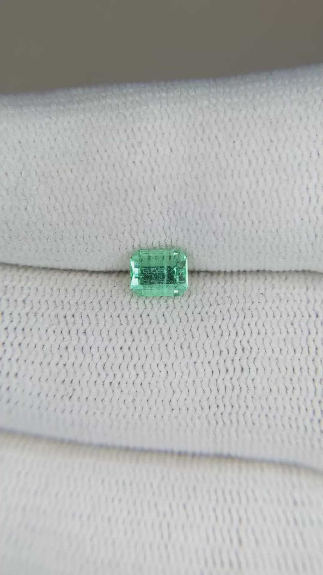 0.57 Ct. Emerald from Russia Size Video