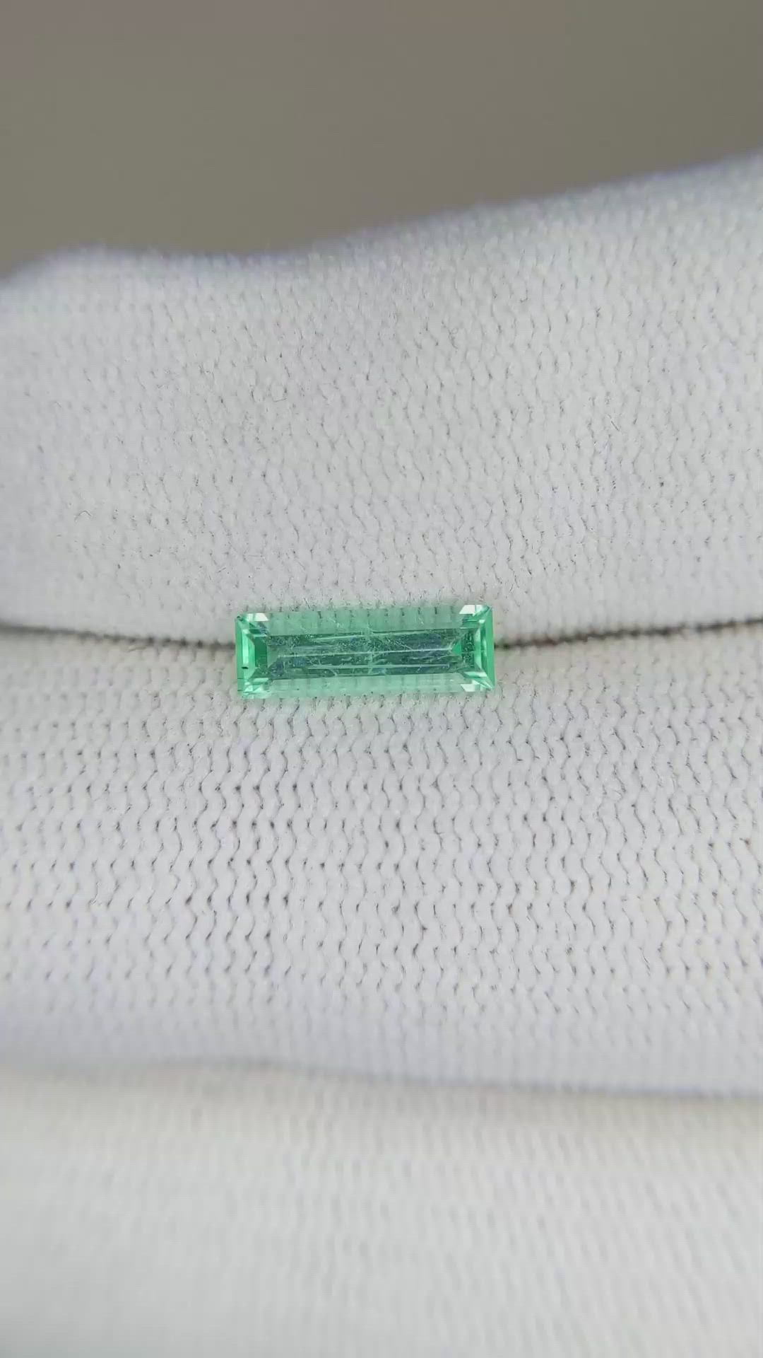 0.59 Ct. Emerald from Russia Size Video