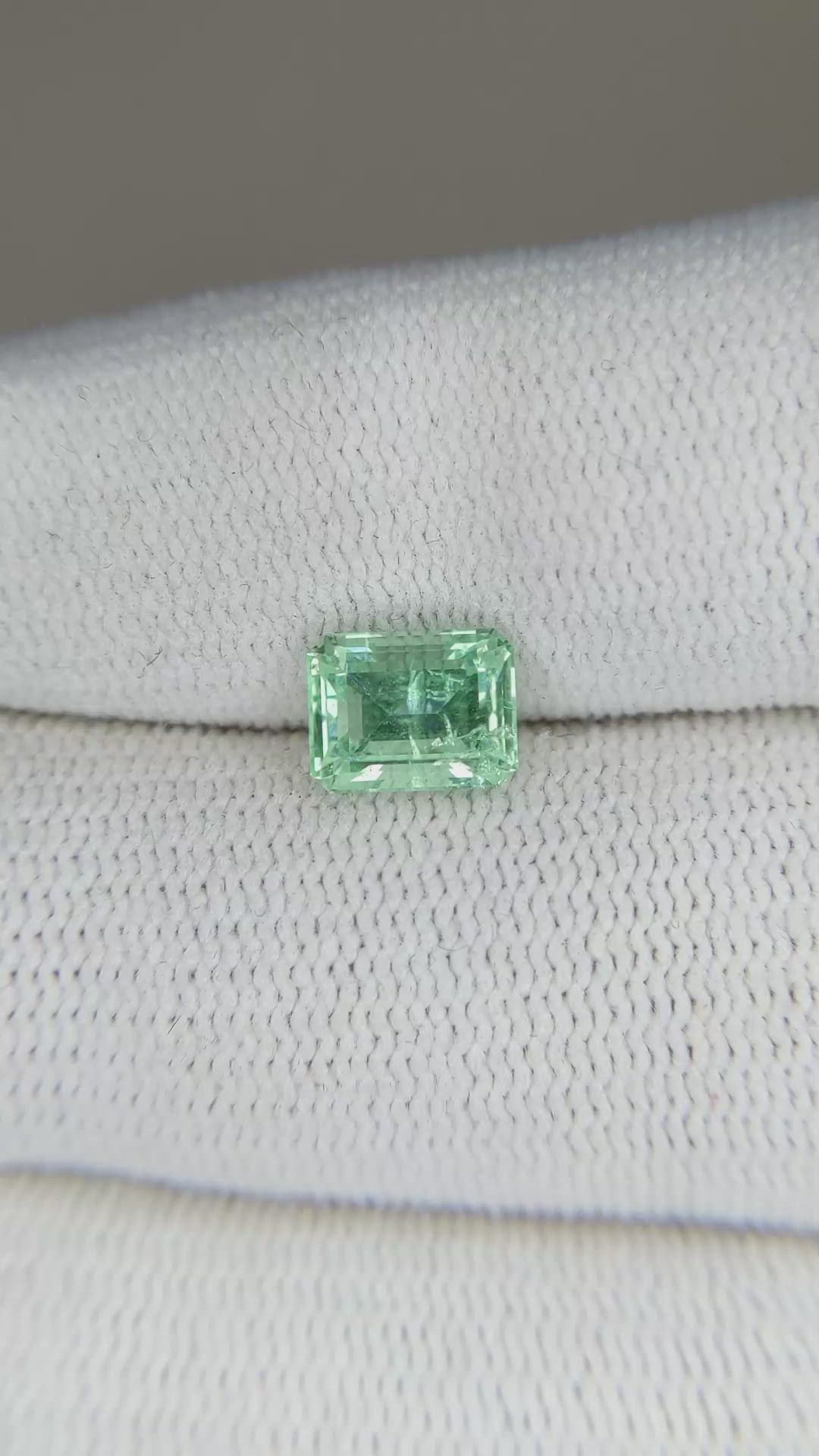 1.31 Ct. Emerald from Russia Size Video