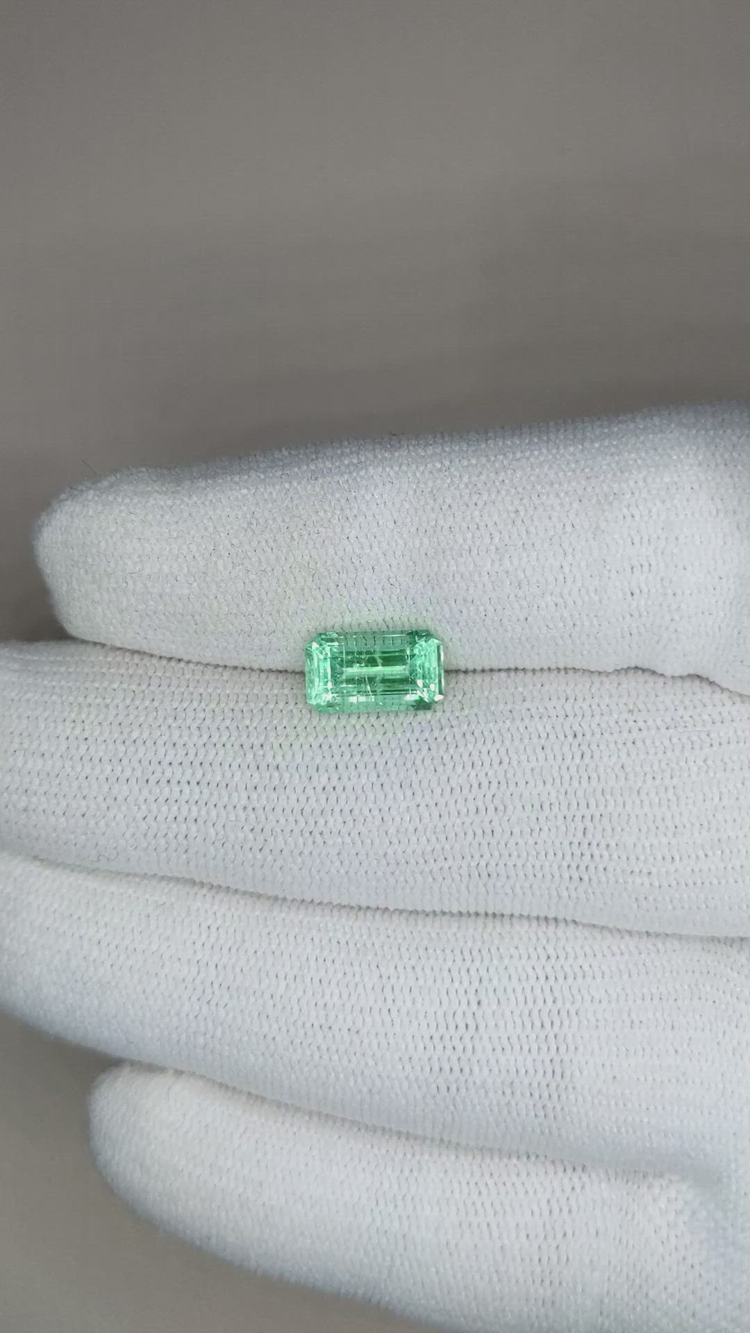1.69 Ct. Emerald from Russia Size Video
