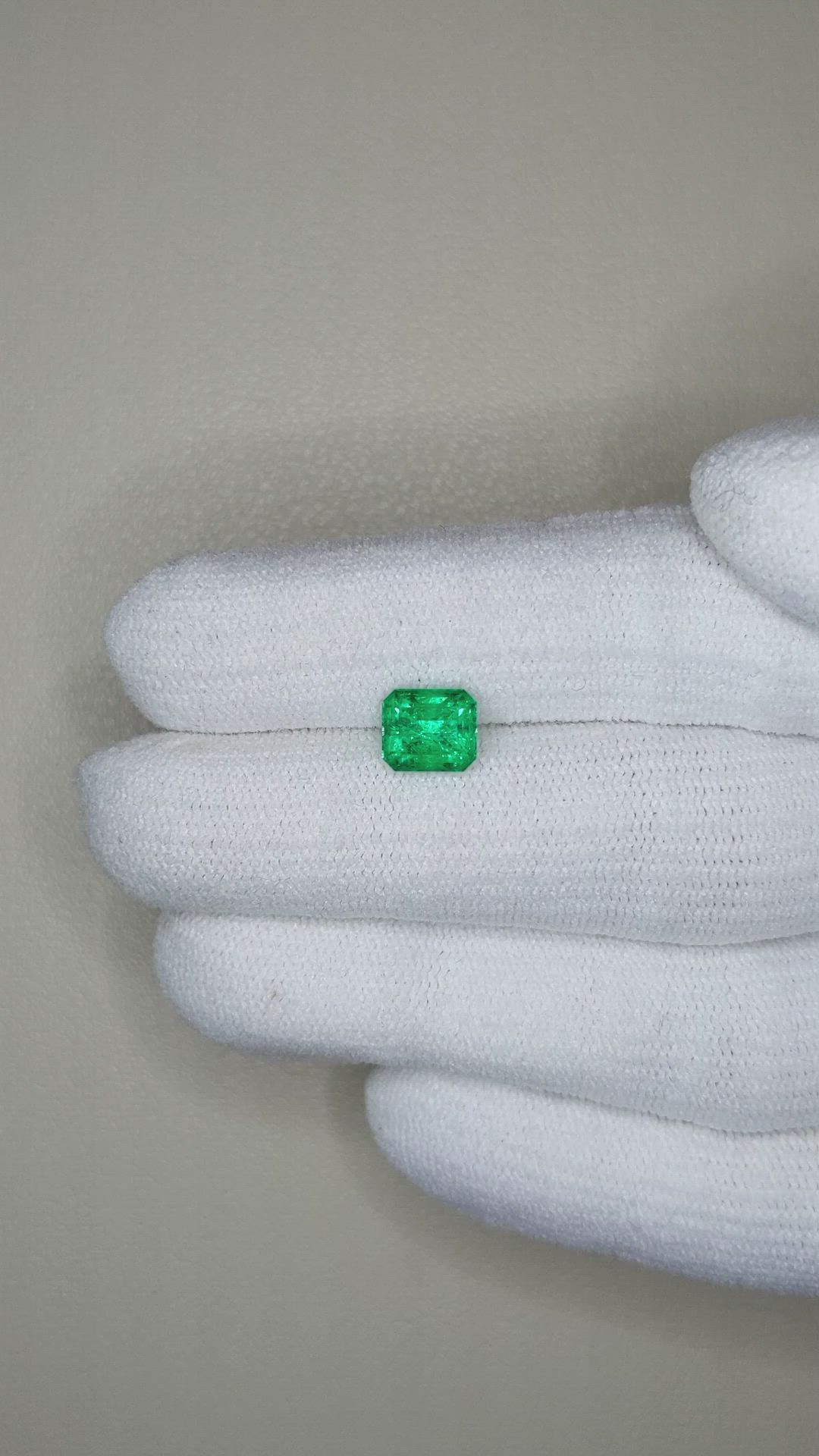 1.33 Ct. Emerald from Russia Size Video