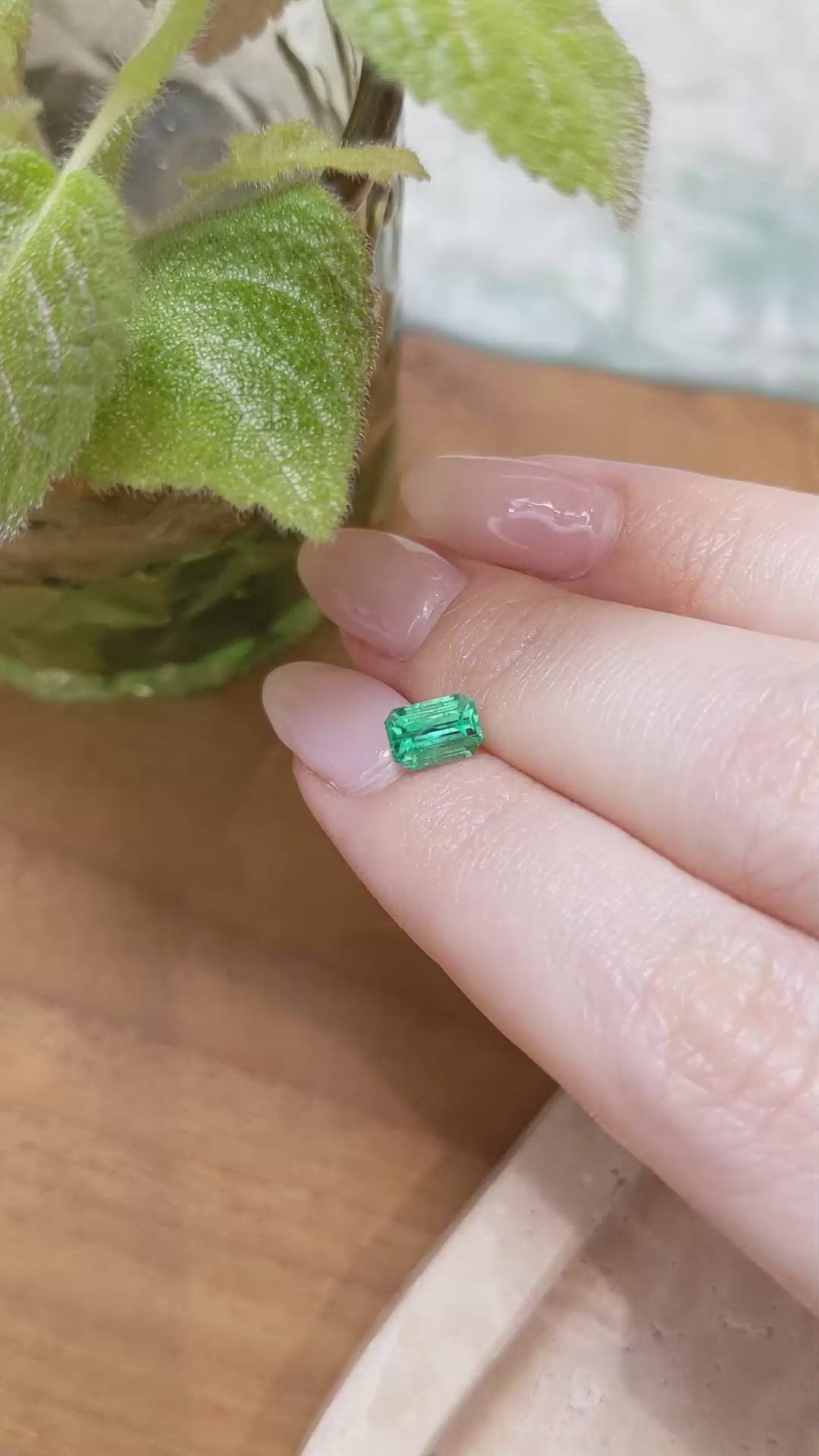1.04 Ct. Emerald from Russia Size Video