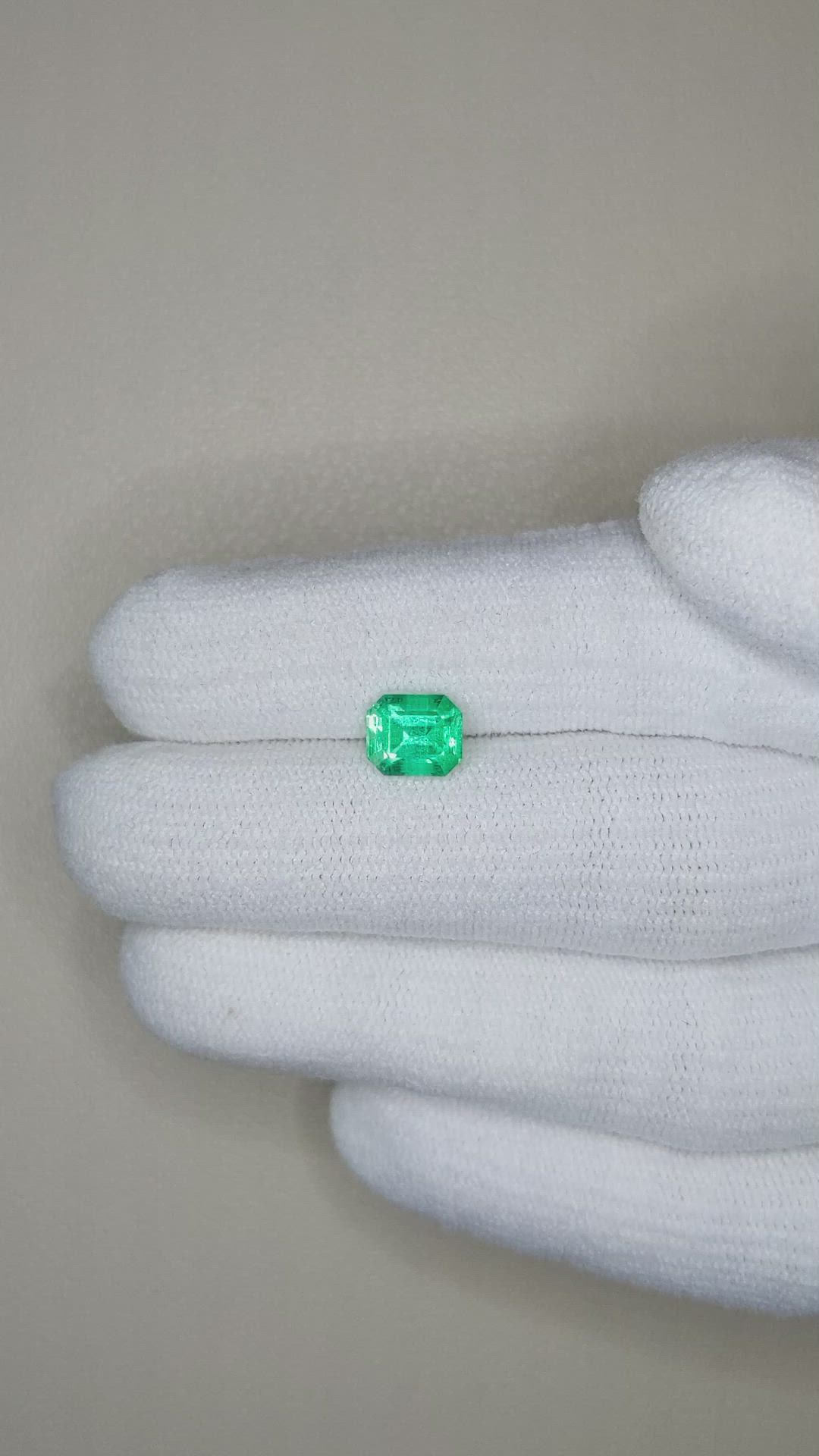 1.23 Ct. Emerald from Russia Size Video